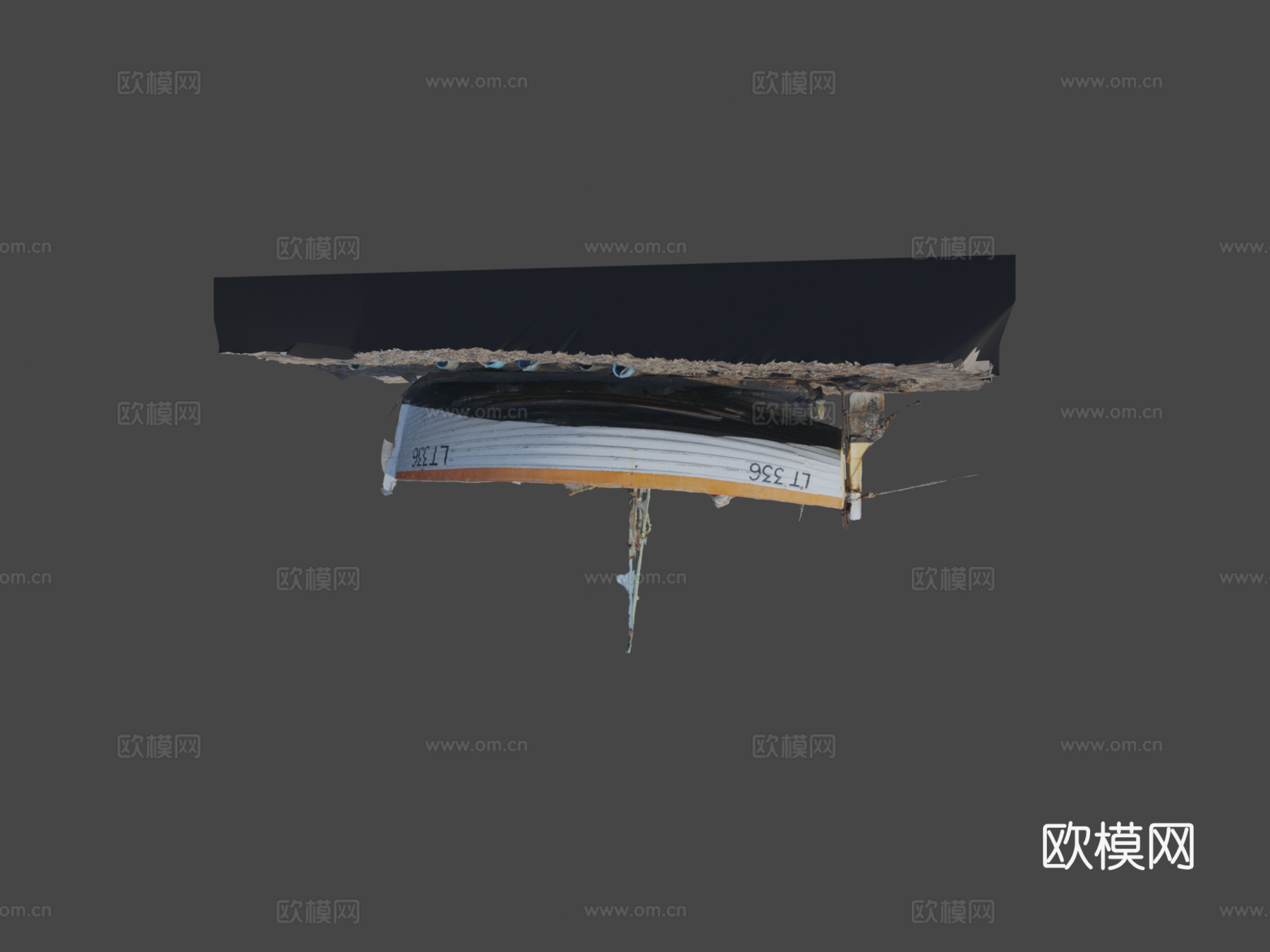 小型渔船su模型