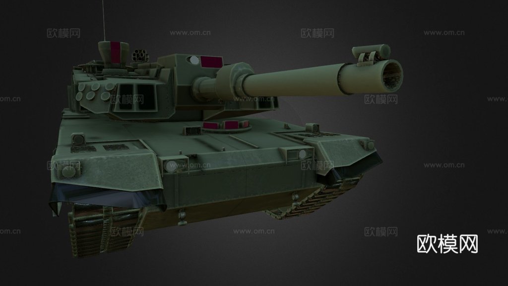 K2黑豹坦克su模型