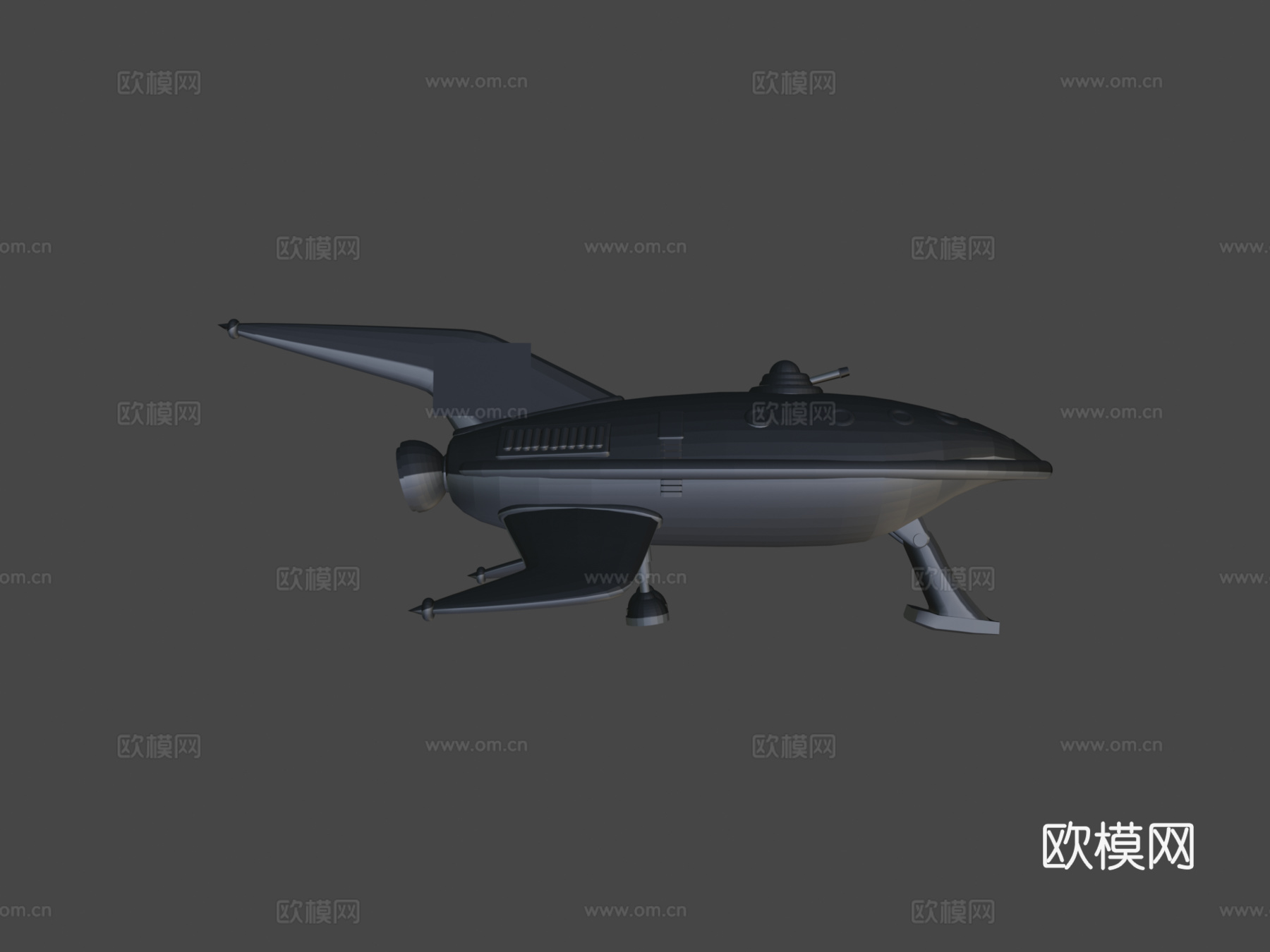 飞出个未来行星特快太空船su模型