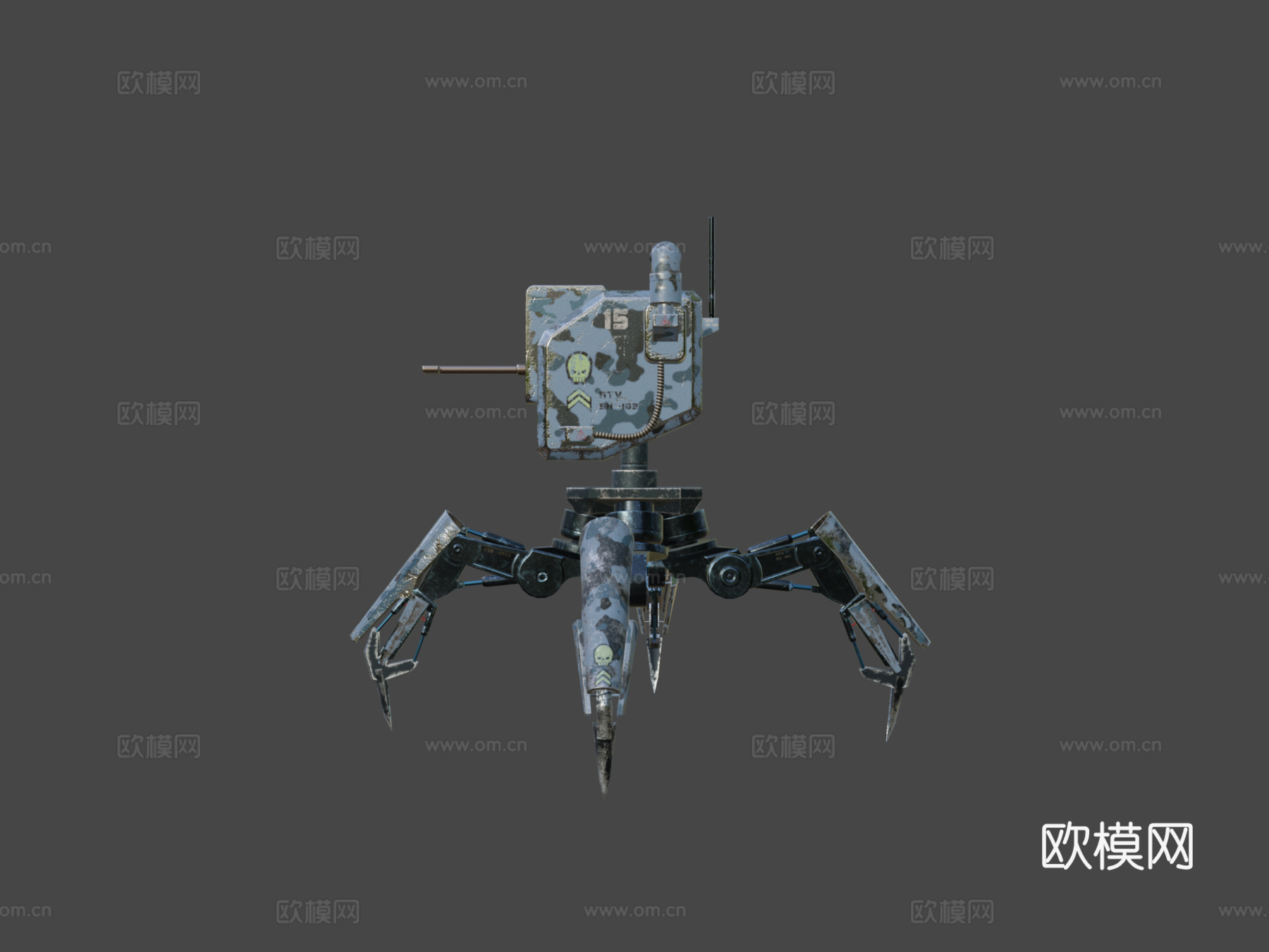 战争机器人全地形车SH183su模型