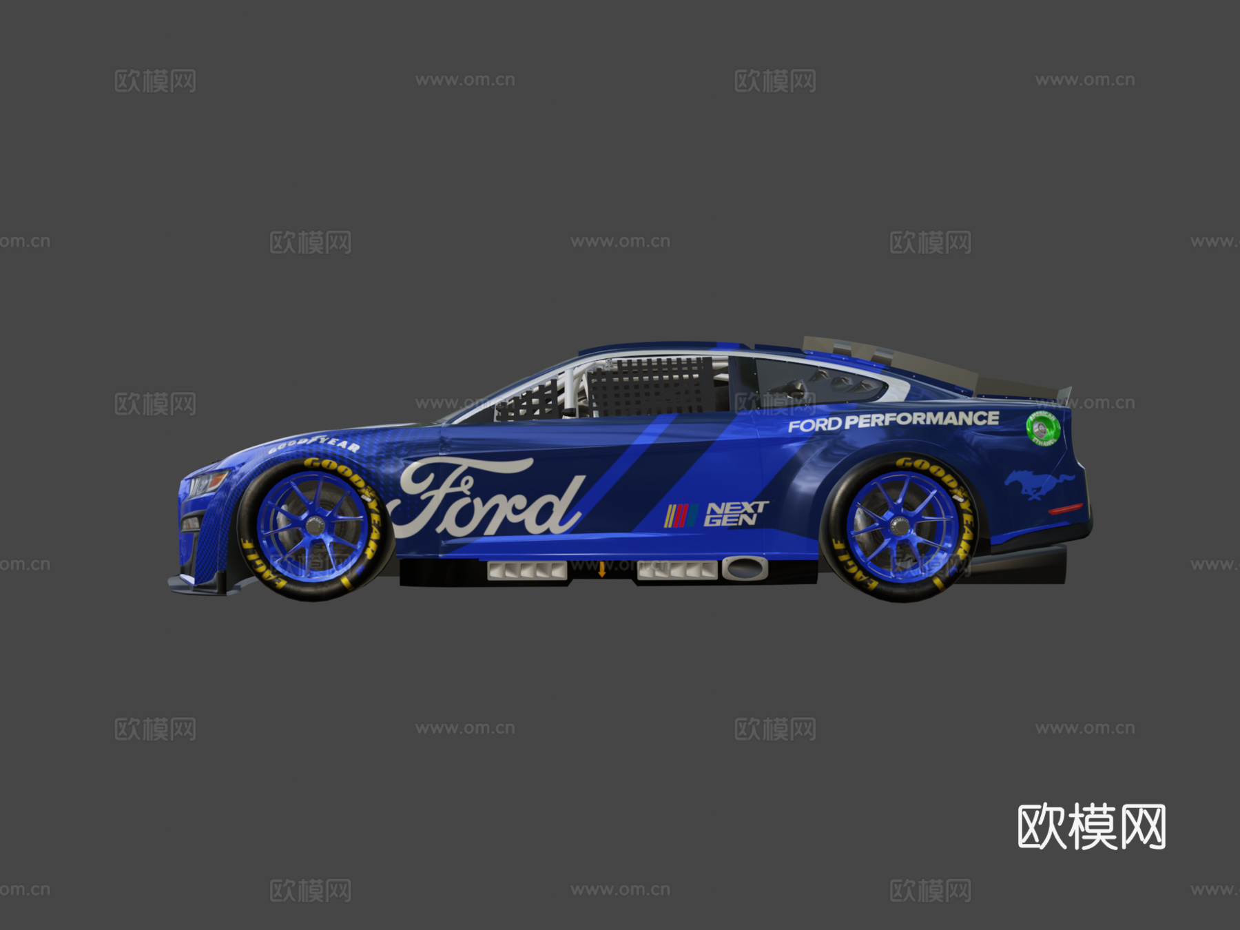 福特 Mustang NASCAR NEXTGEN 2022su模型