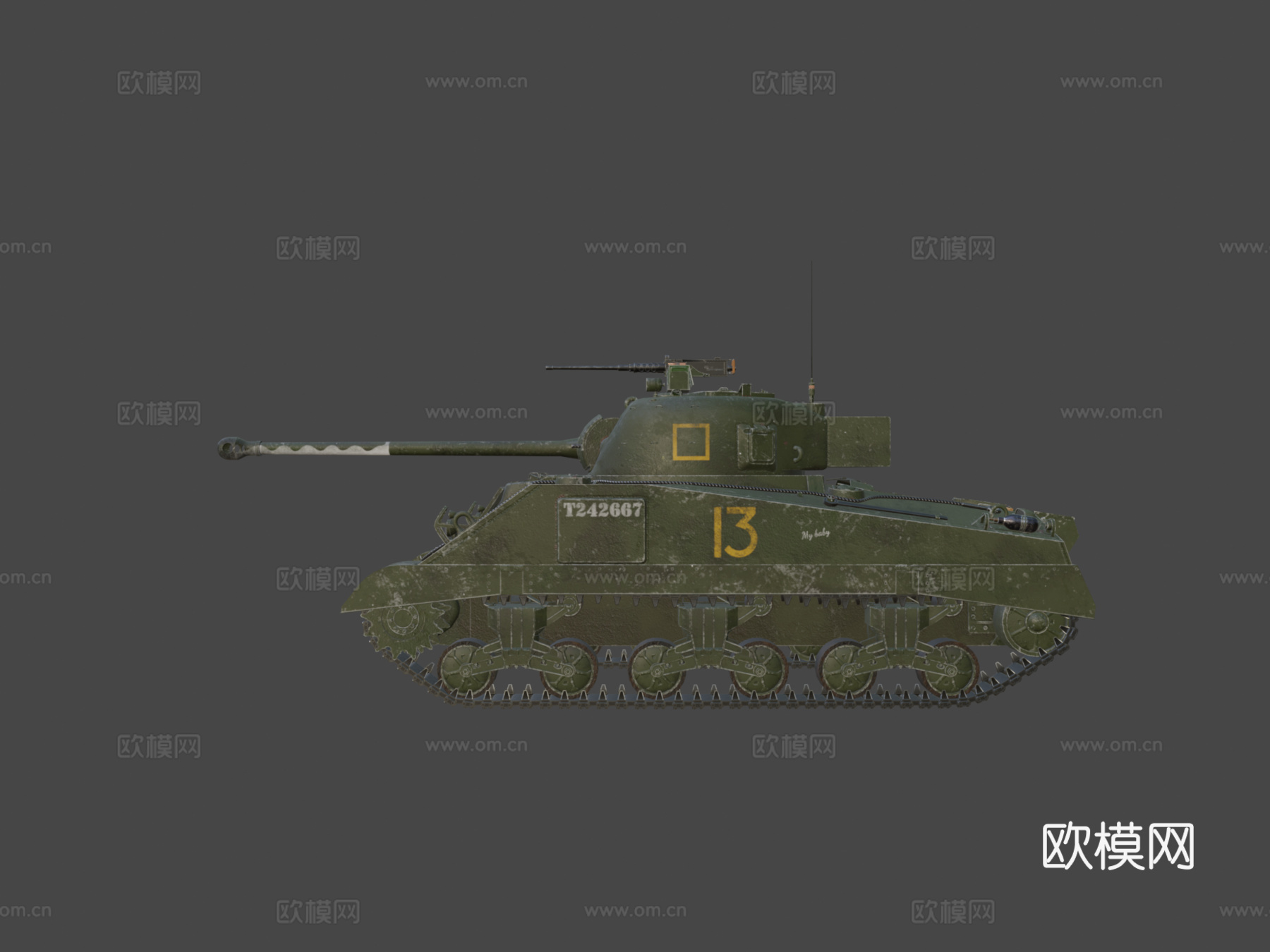 M4谢尔曼萤火虫su模型