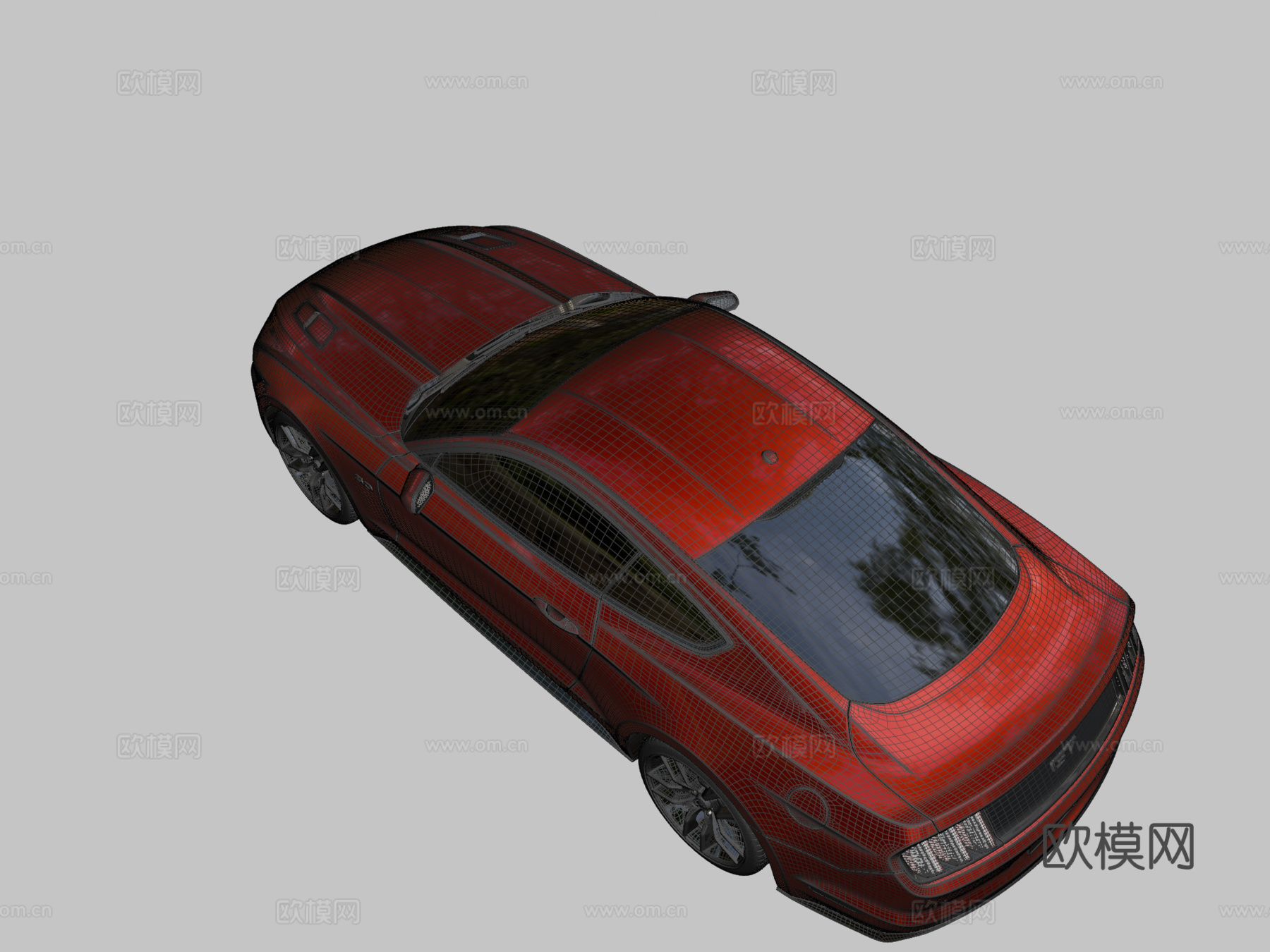 福特野马GTsu模型