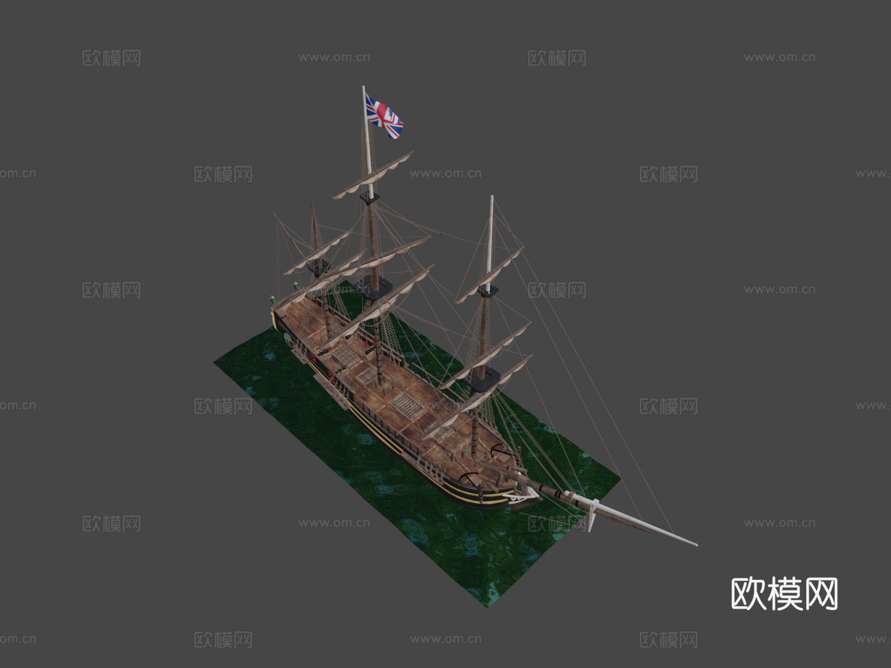 HMS邦蒂号su模型