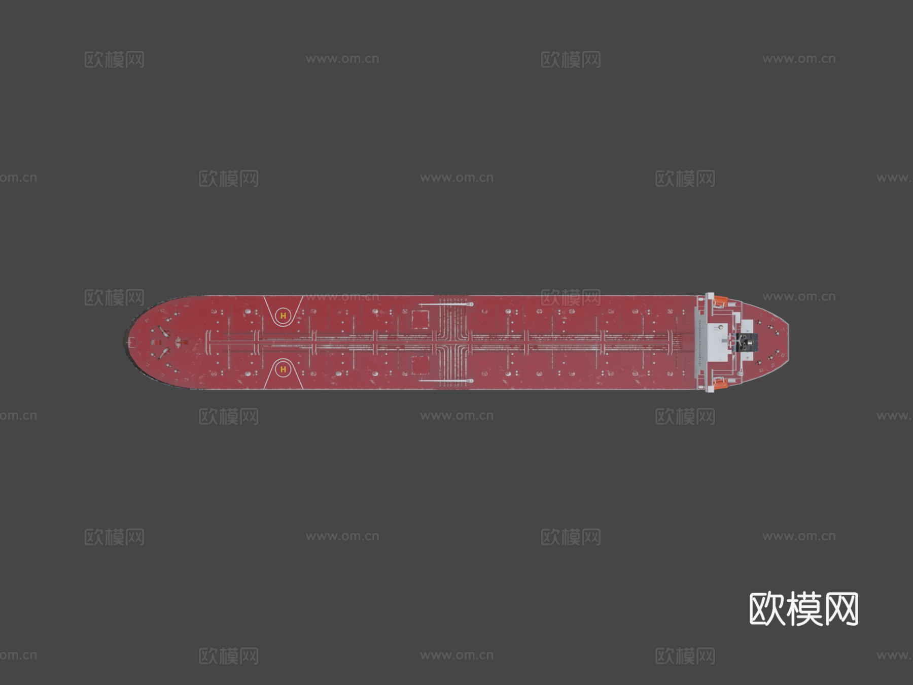 巴拿马型 油轮 245米 低多边形su模型