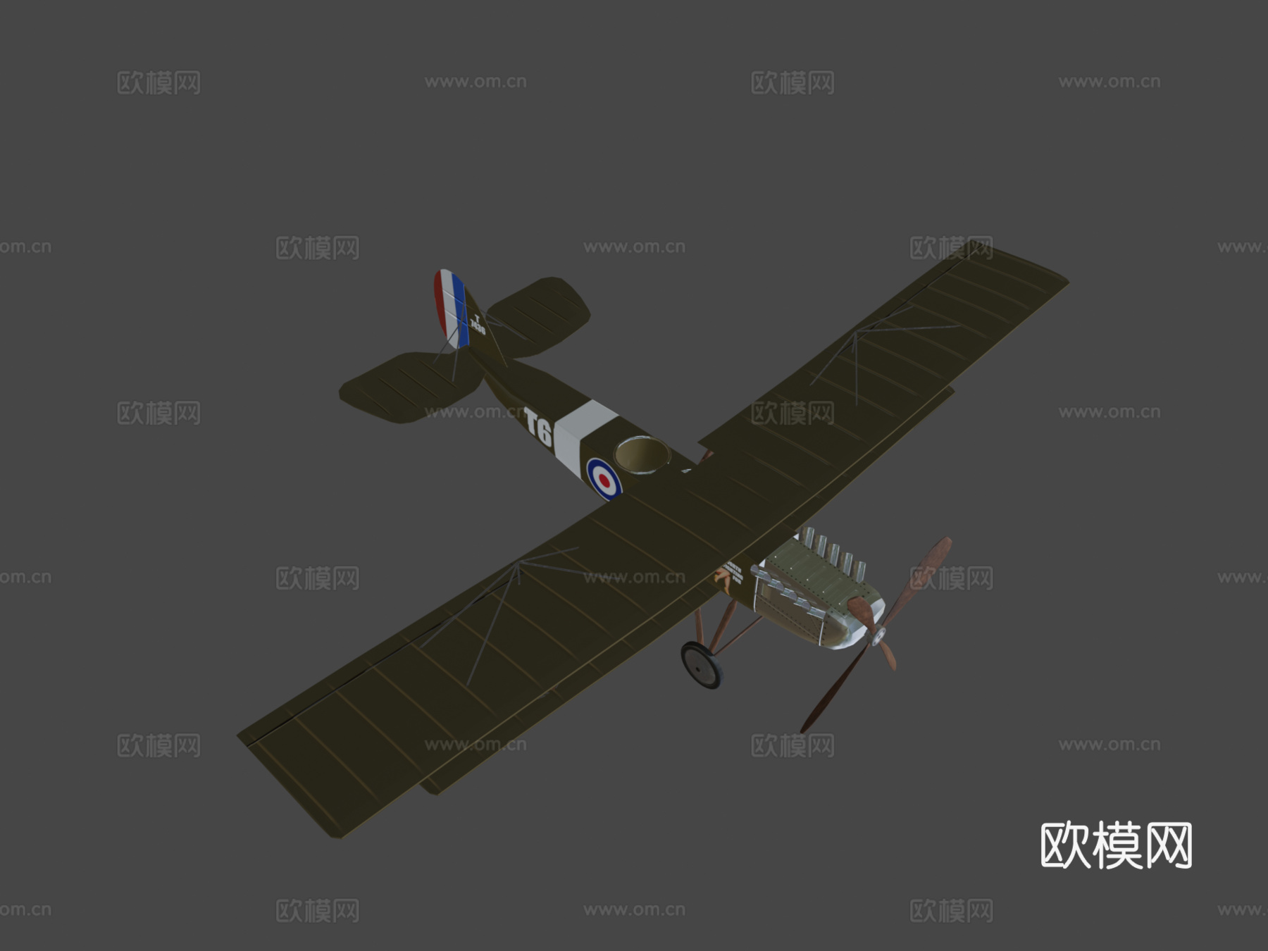 双翼飞机天堂麻烦资产伊卡洛斯13d模型