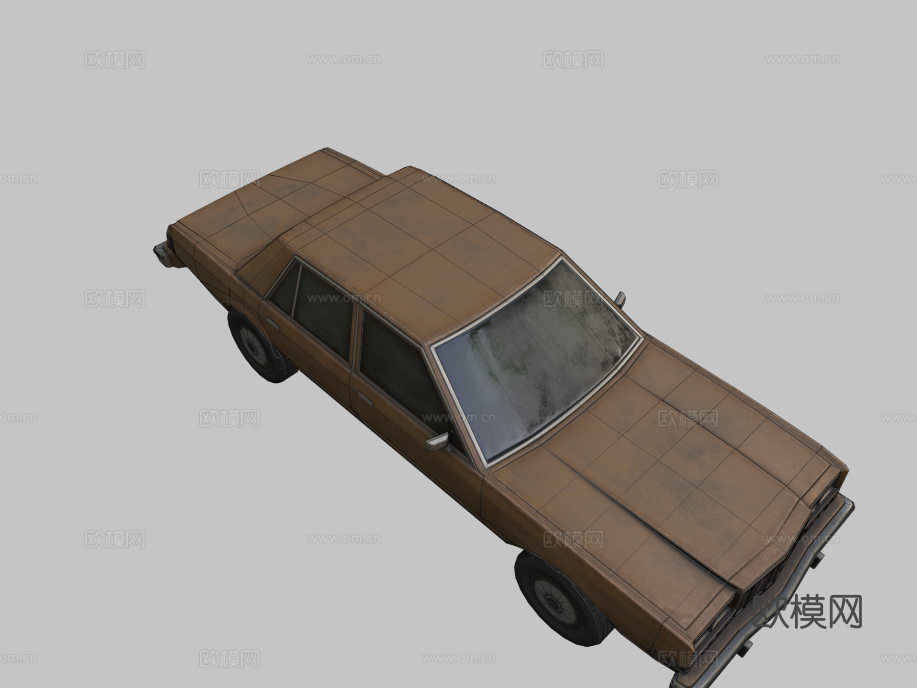 年外交官轿车su模型