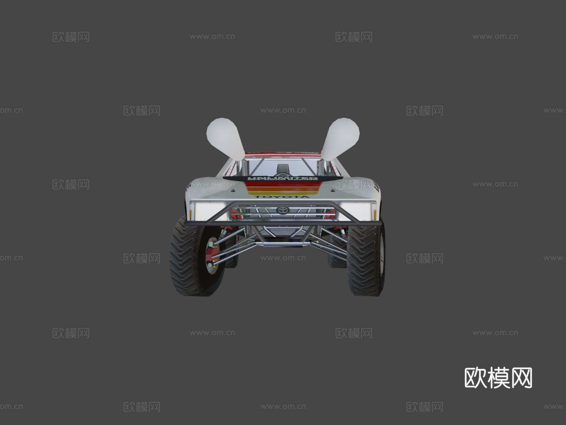 丰田巴哈奖杯卡车su模型