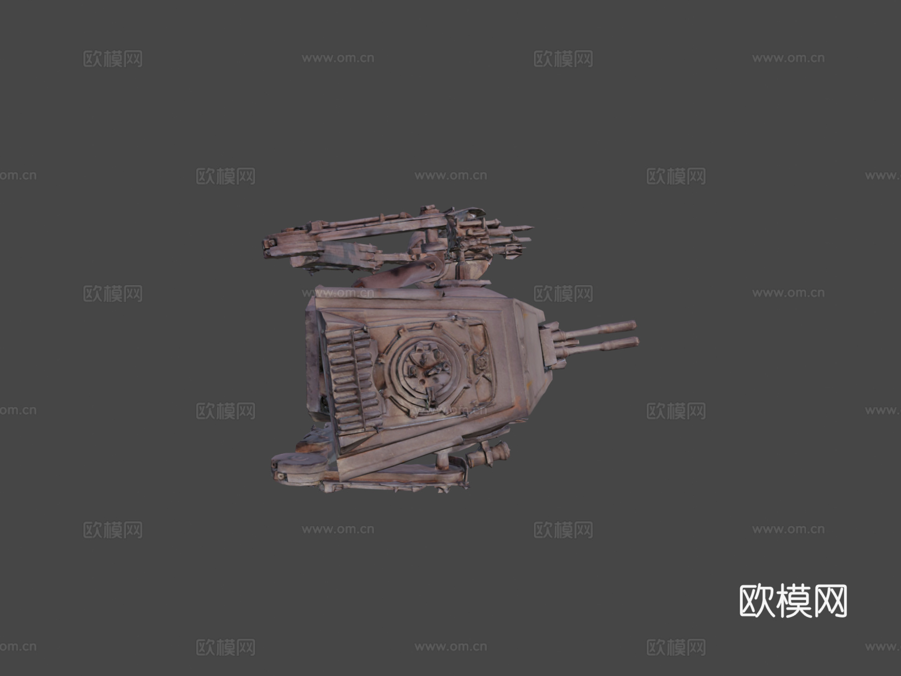 星球大战AT-ST全地形侦察运输车su模型