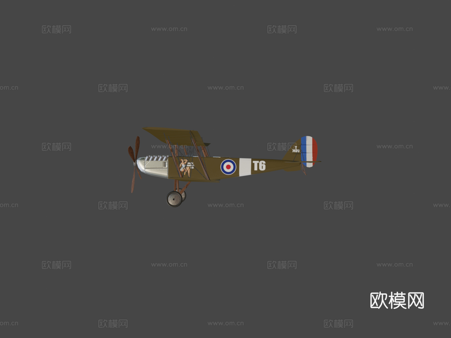 双翼飞机天堂麻烦资产伊卡洛斯13d模型