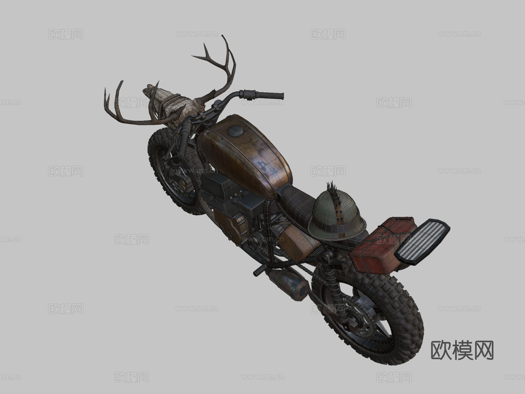 后启示录摩托车su模型