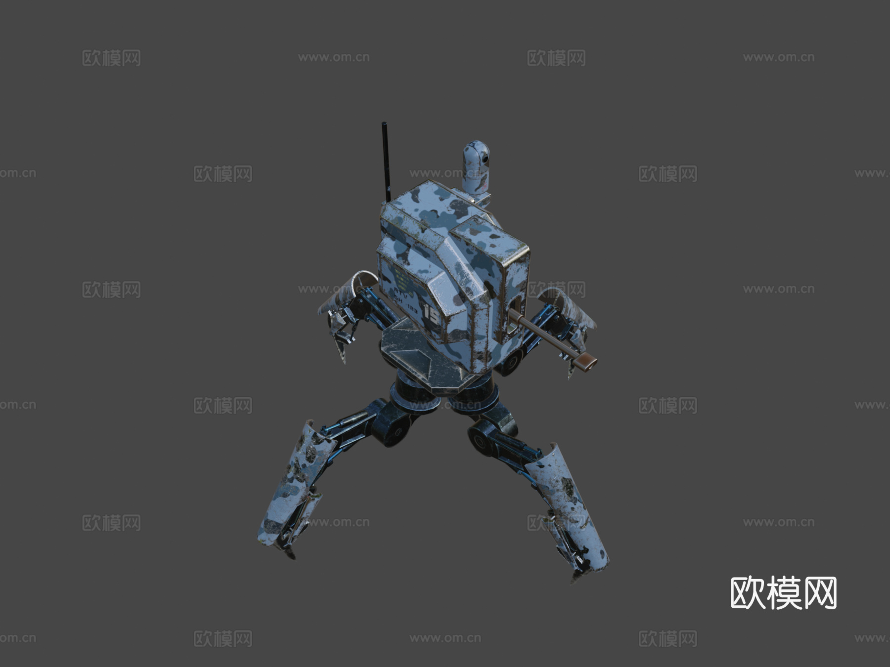 战争机器人全地形车SH183su模型