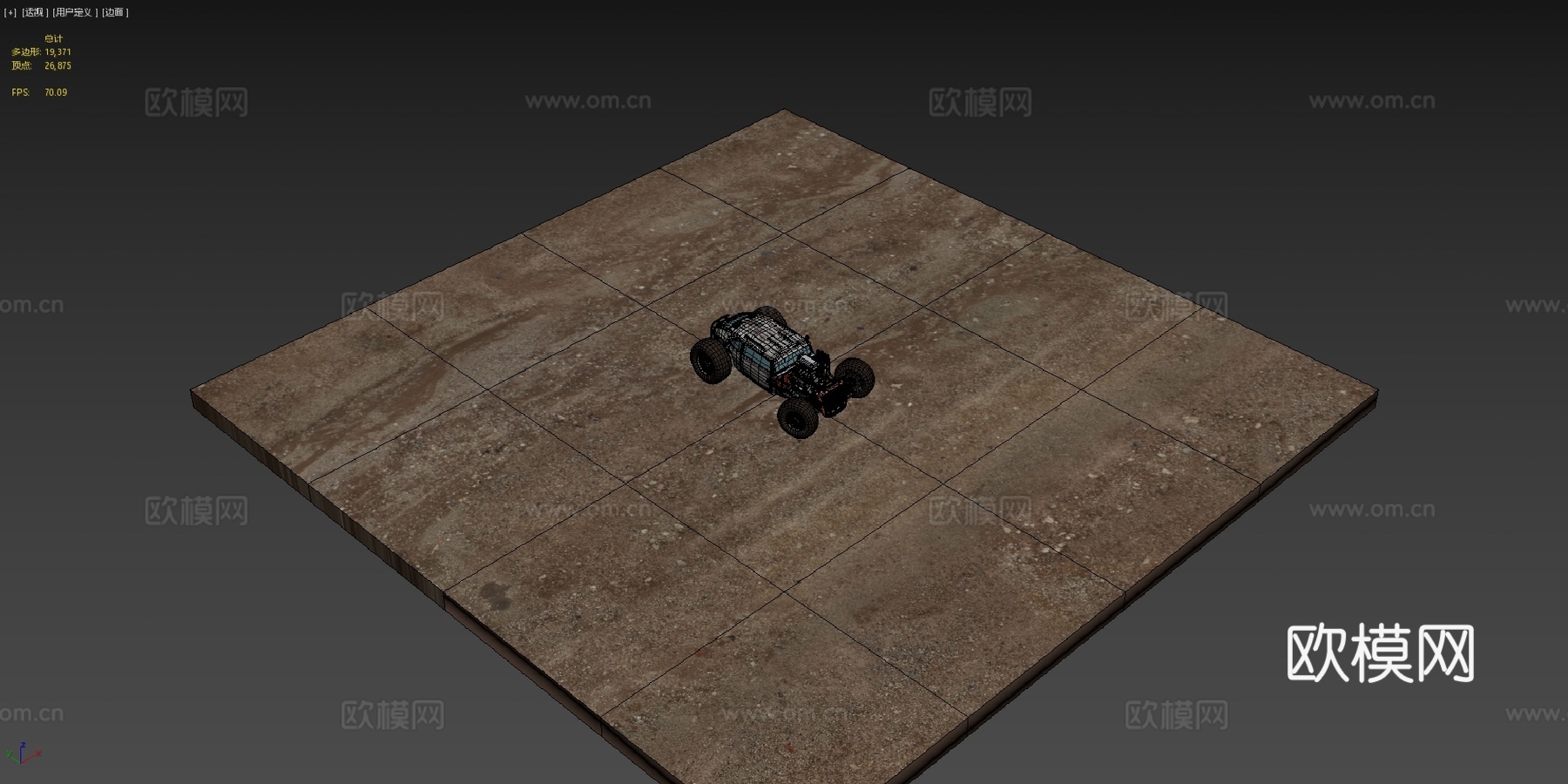 山猫袭击者越野热棒su模型