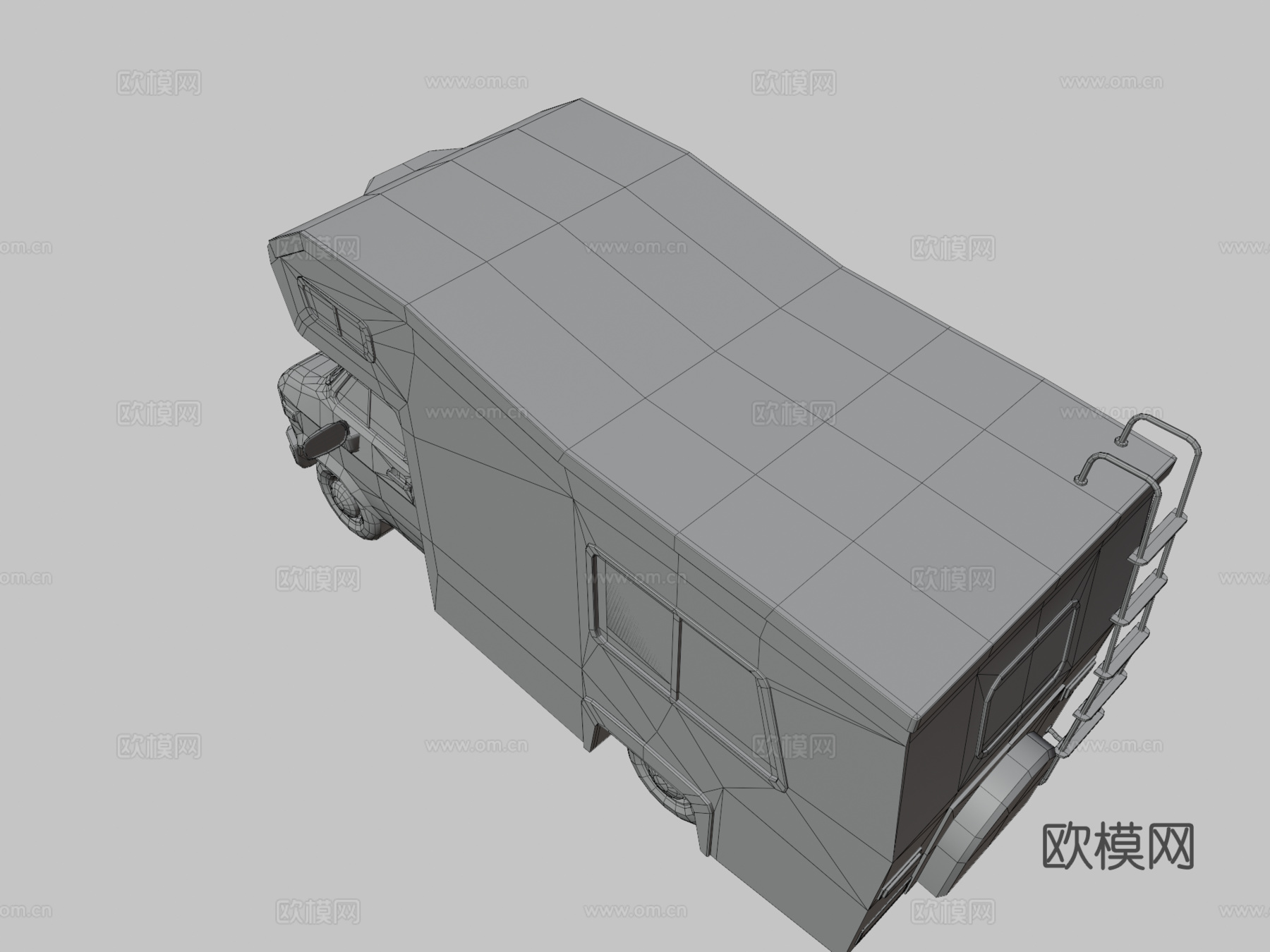 年代露营车su模型