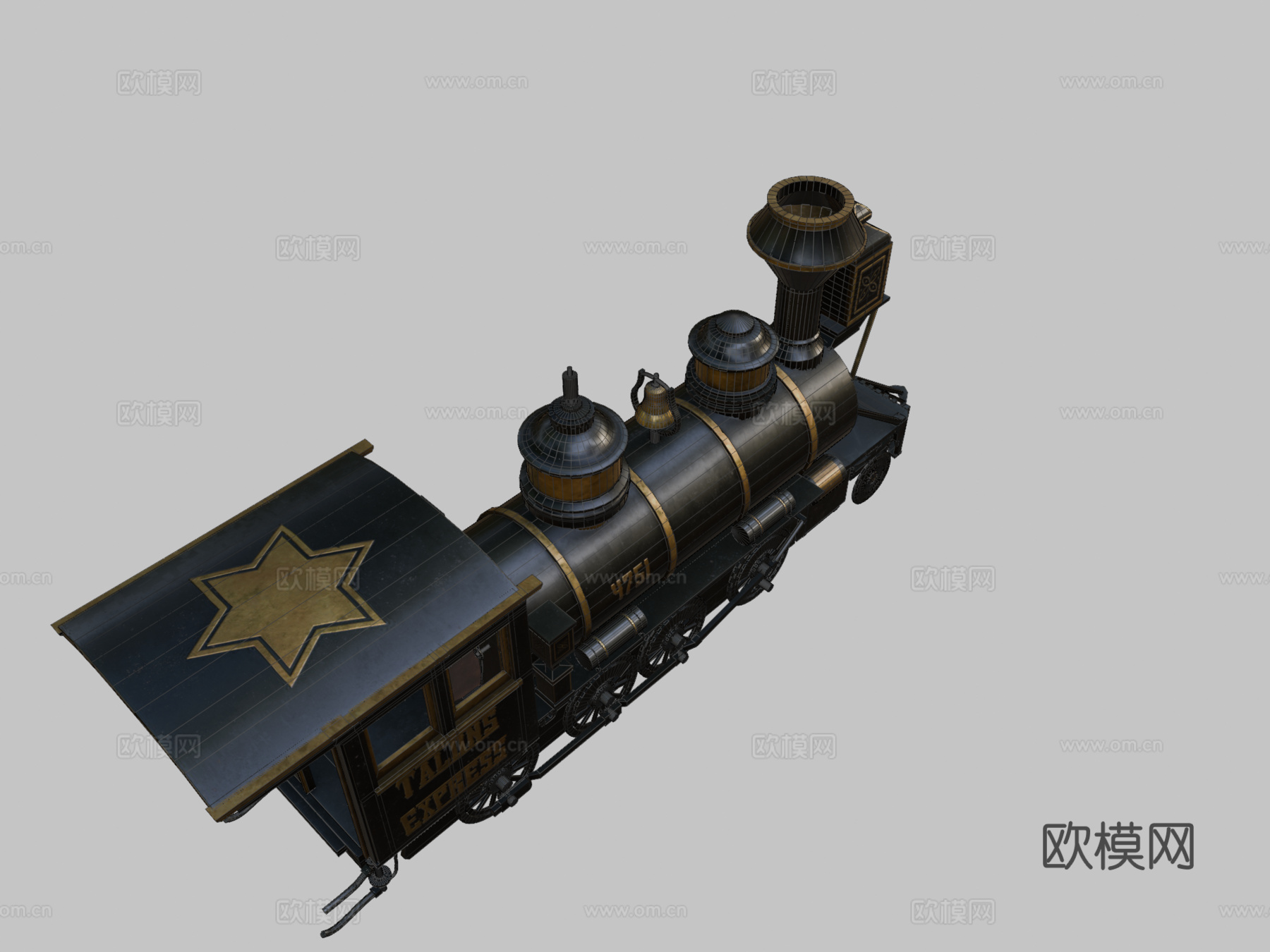 新狂野西部列车su模型