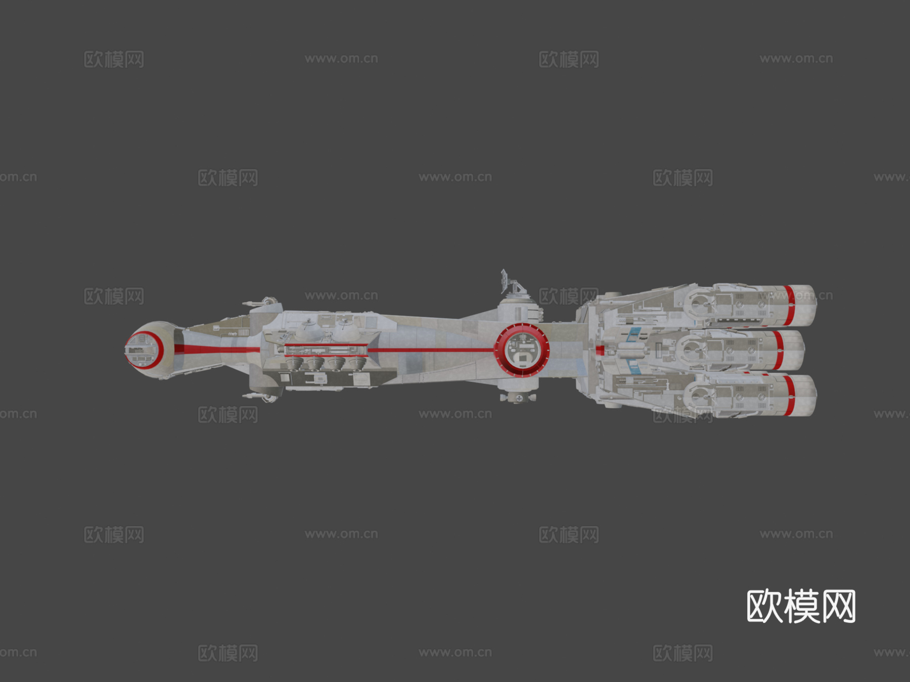 星球大战 CR90 护卫舰su模型