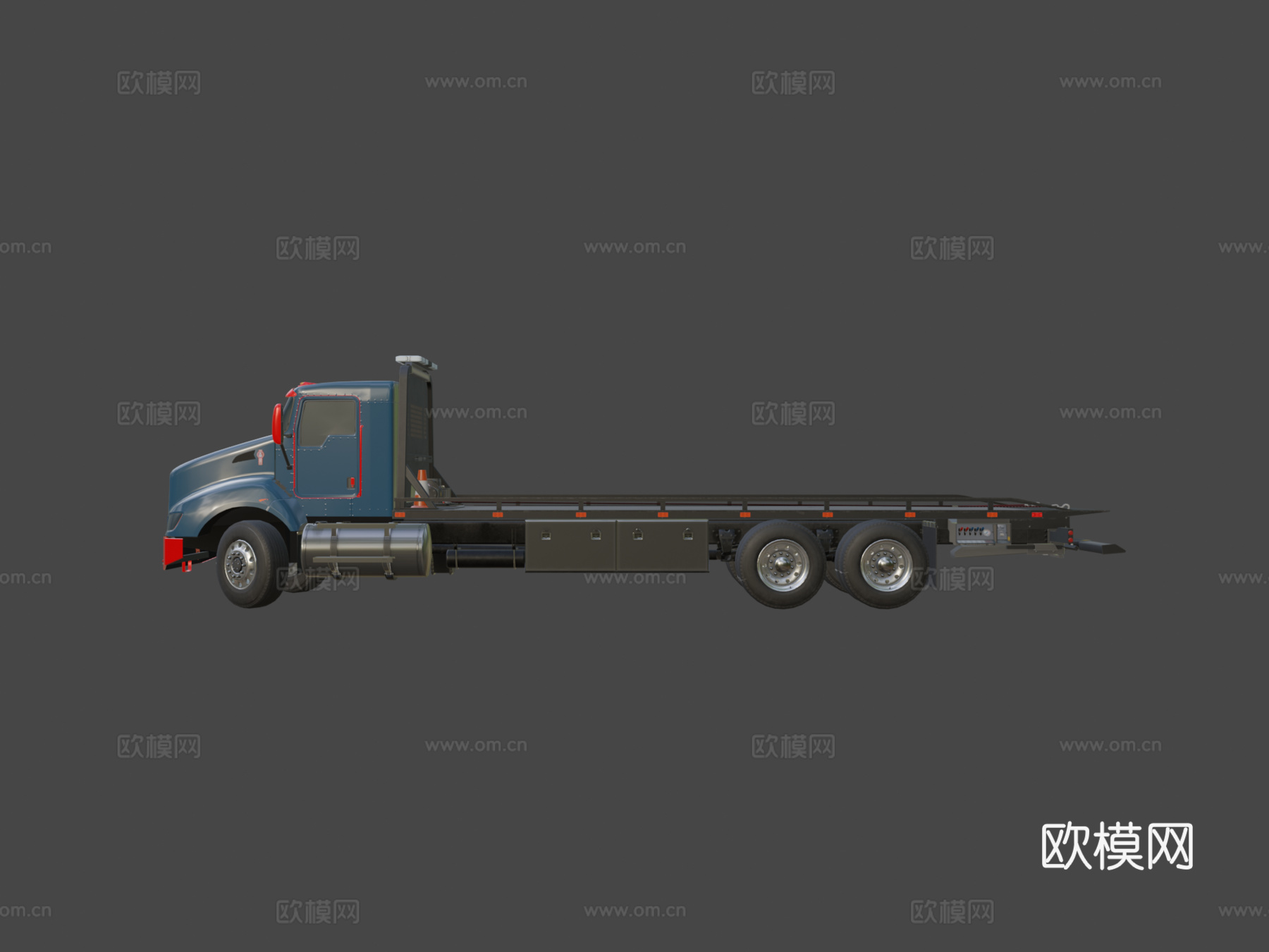 肯沃斯T440拖车su模型