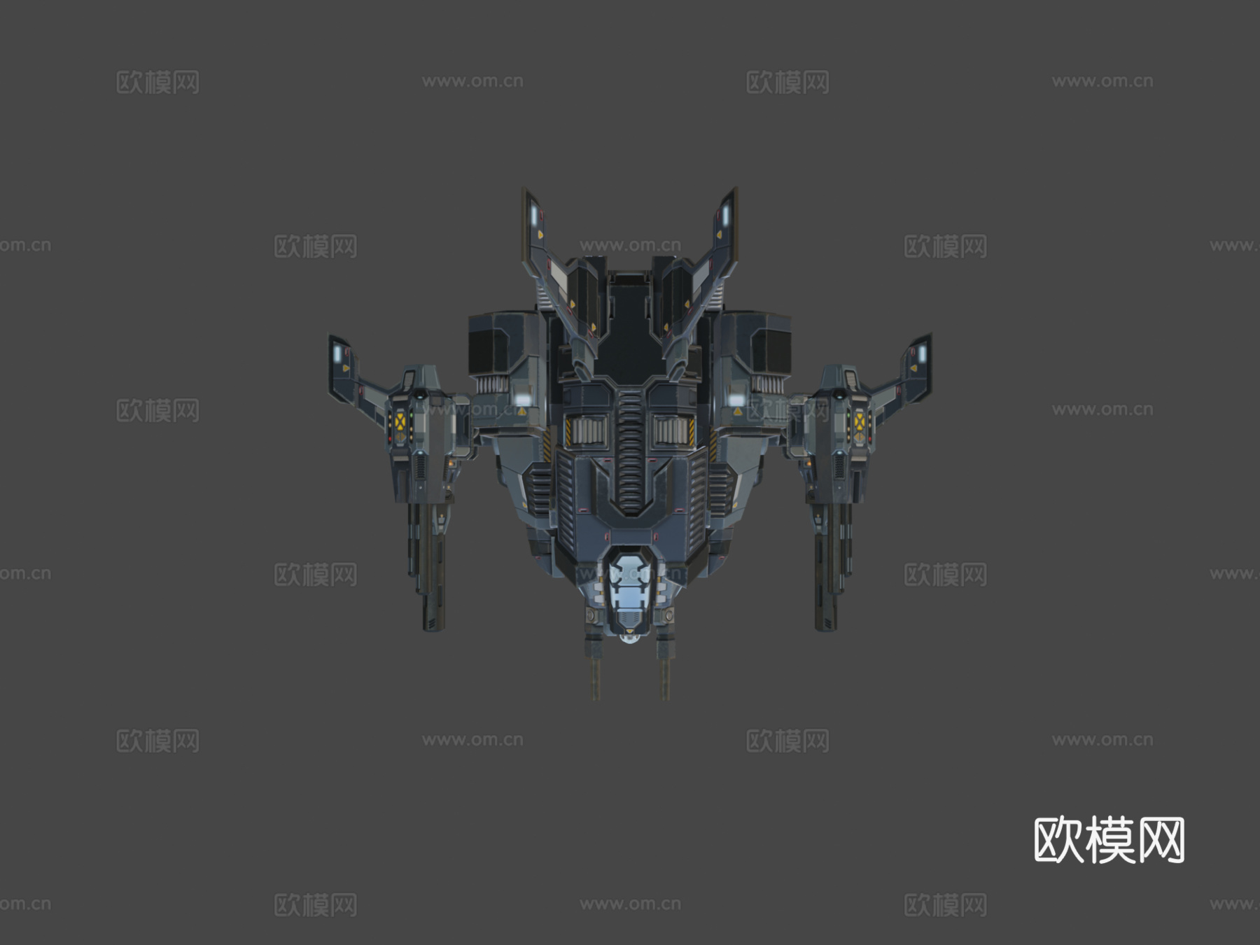 猎鹰 Mk.2 低多边形动画机甲su模型