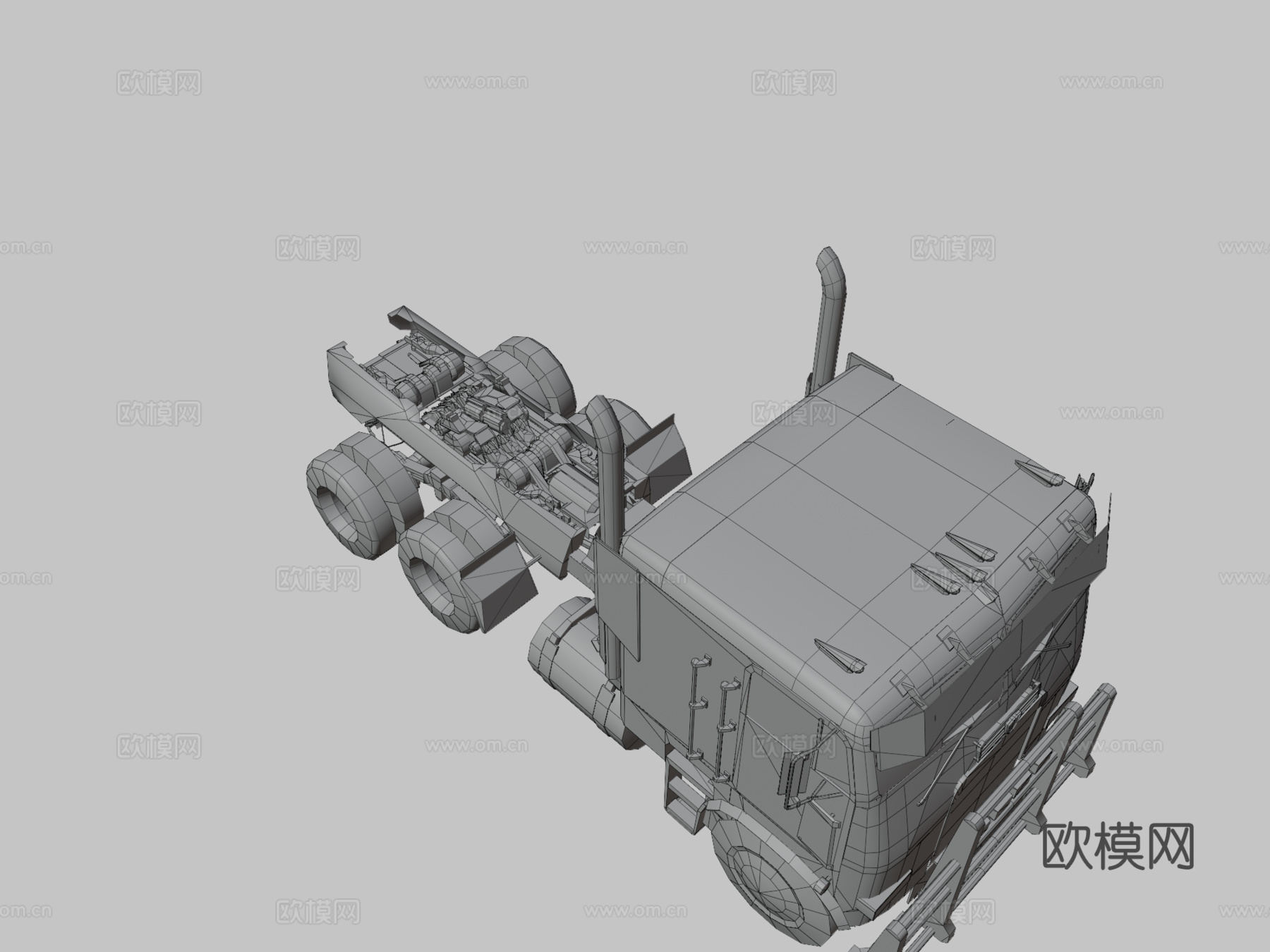 擎天柱变形su模型