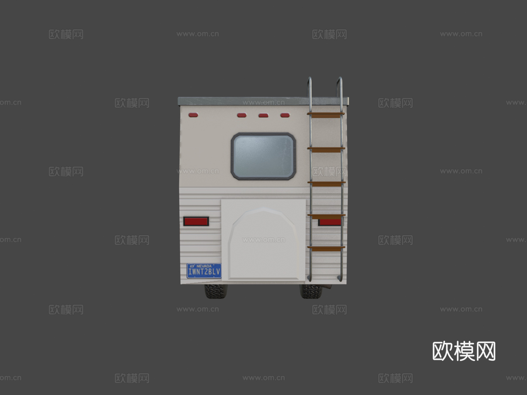 年代露营车su模型