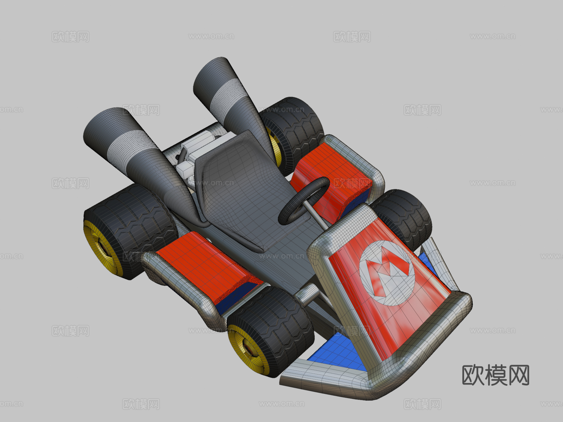 马里奥赛车7标准卡丁车7高质su模型