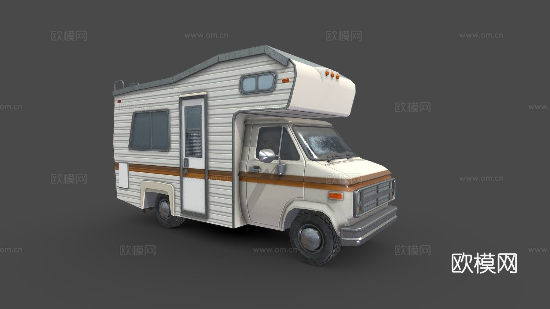 年代露营车su模型