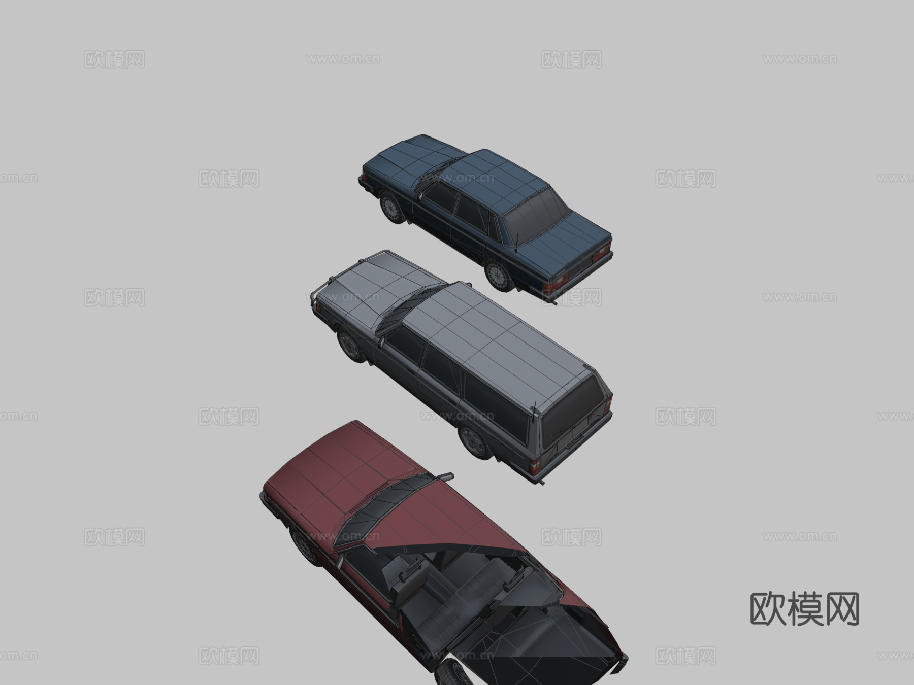 款沃尔沃200系列su模型