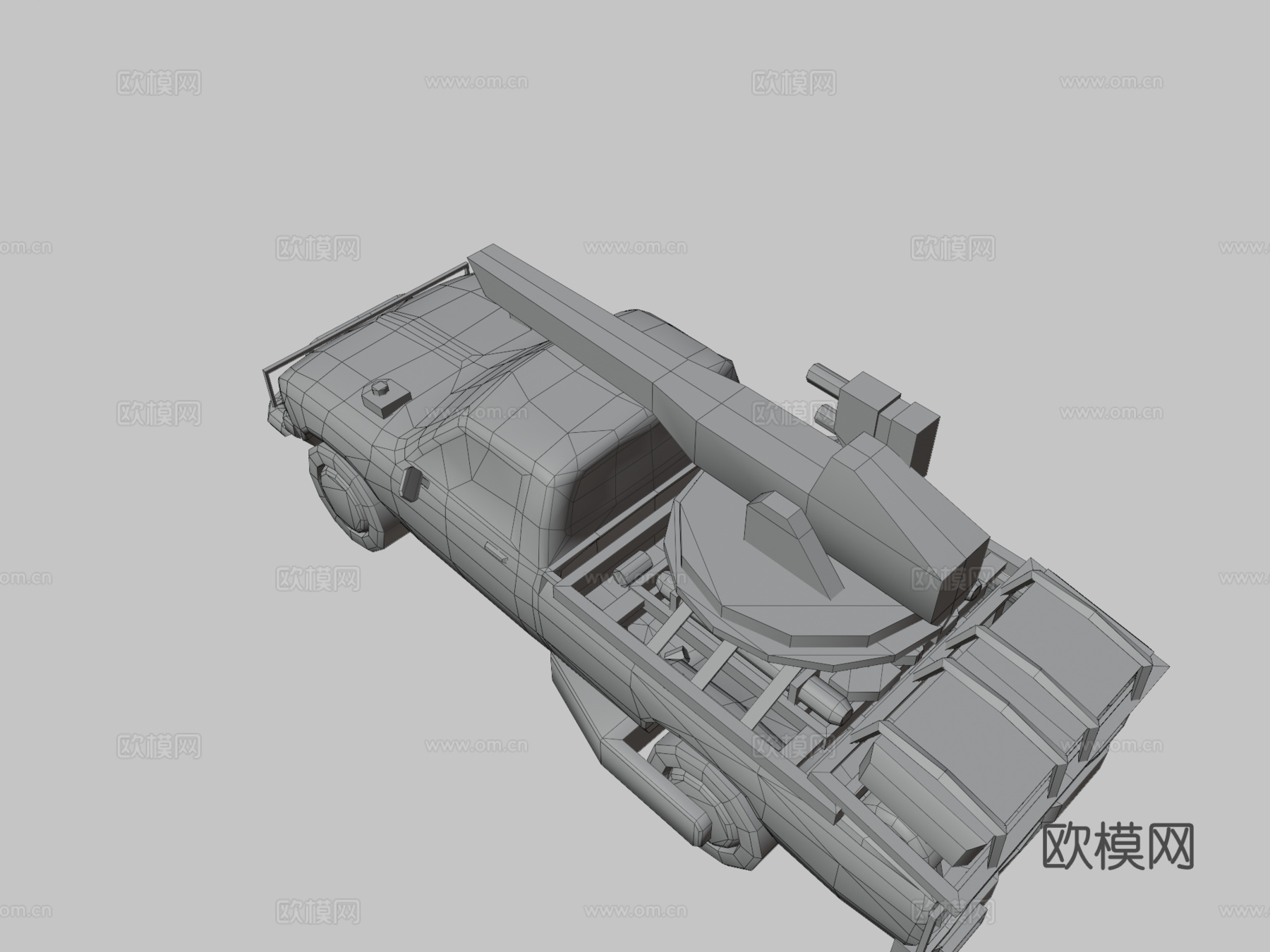 赛博朋克技术车su模型