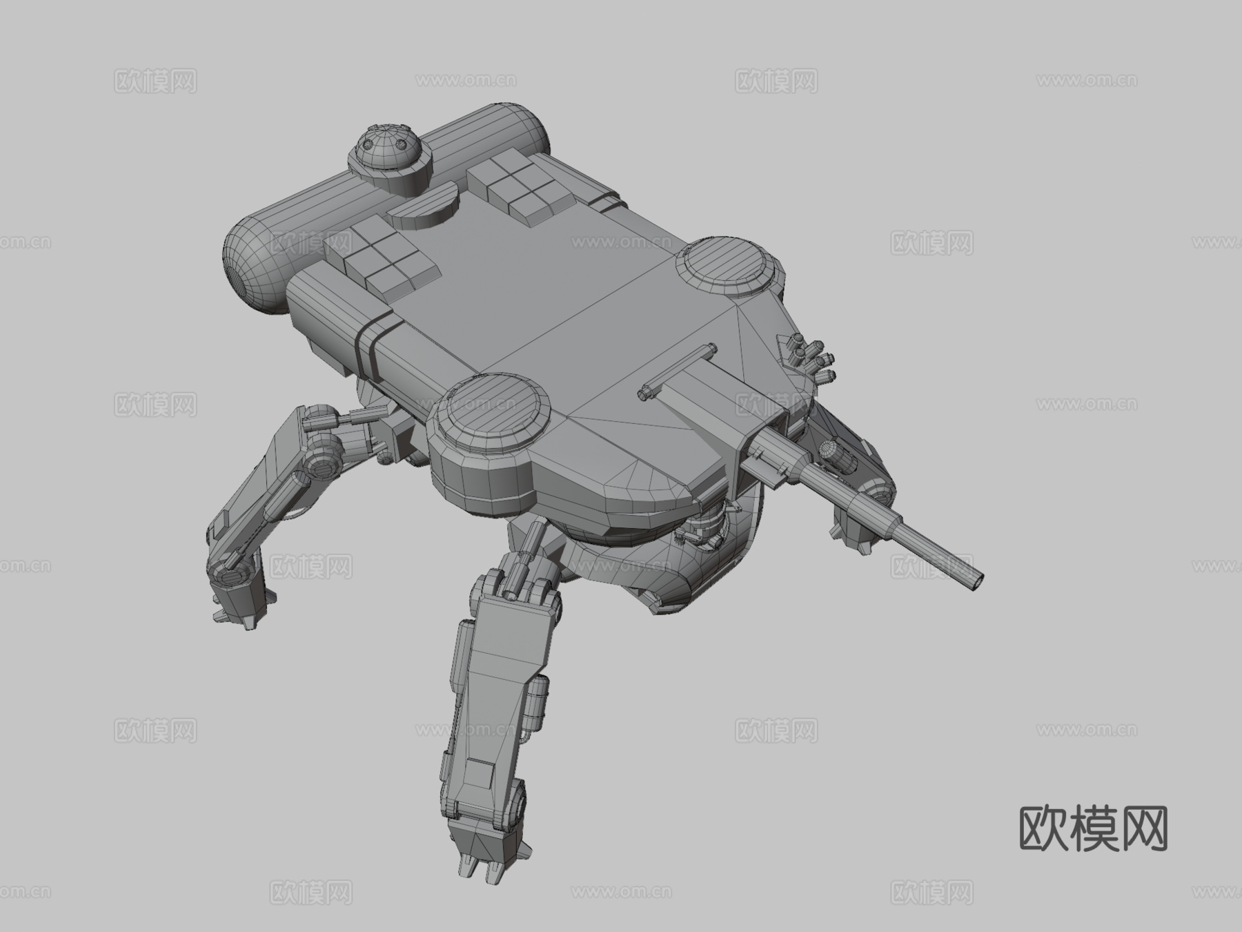 机甲坦克su模型