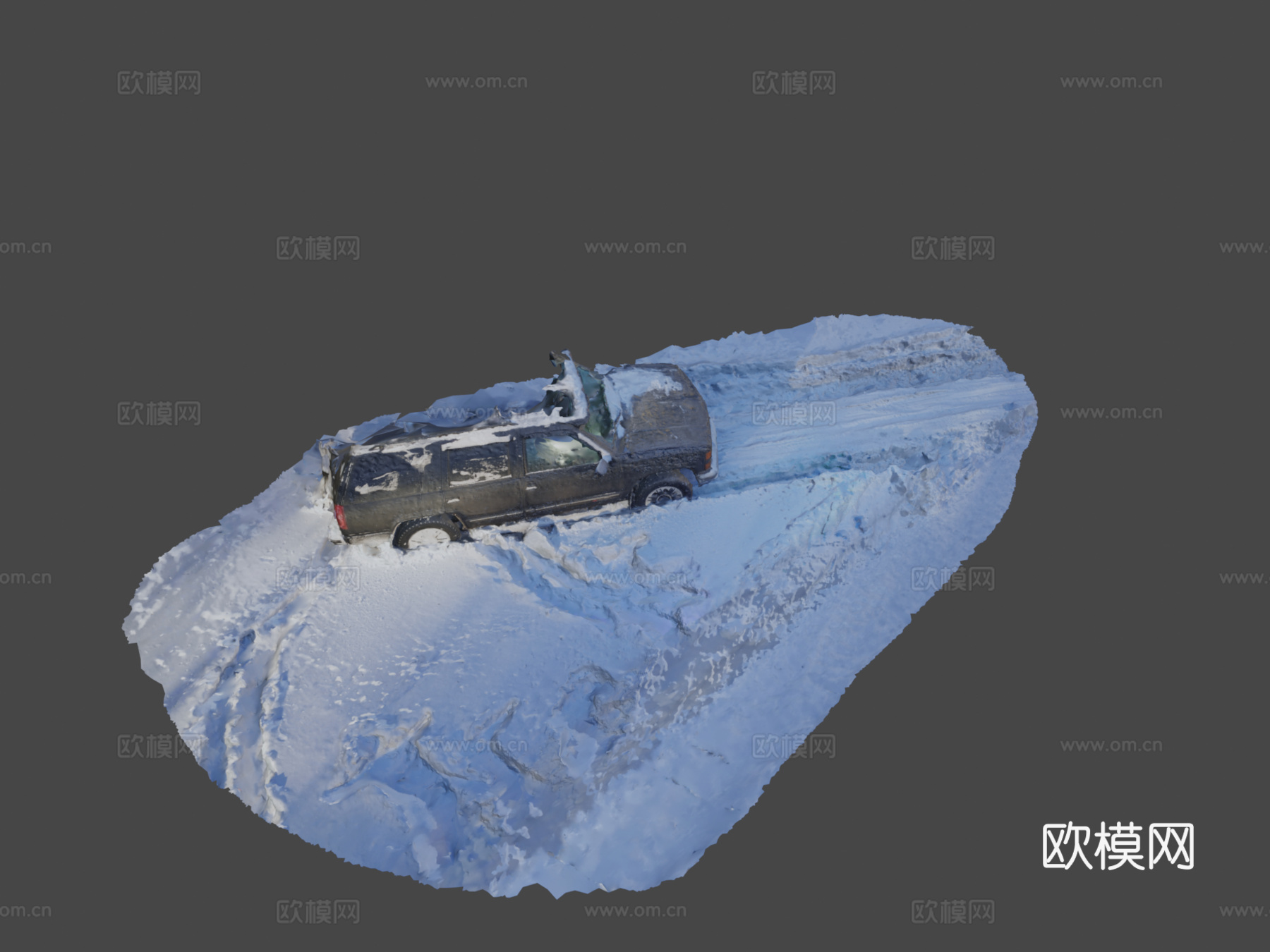 雪中的雪佛兰su模型