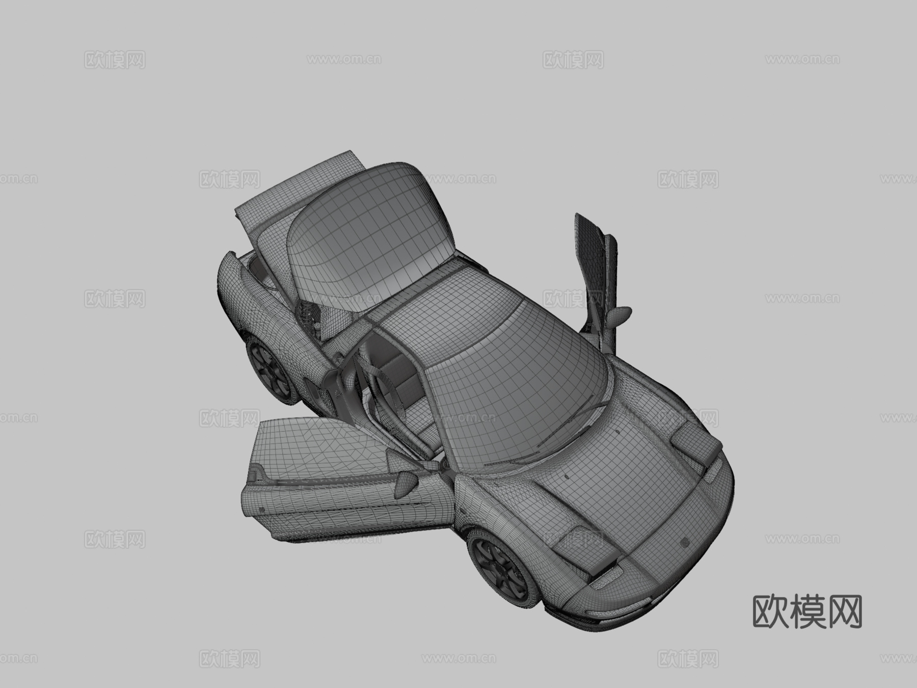 一九九四本田NSX TypeR详细3d模型
