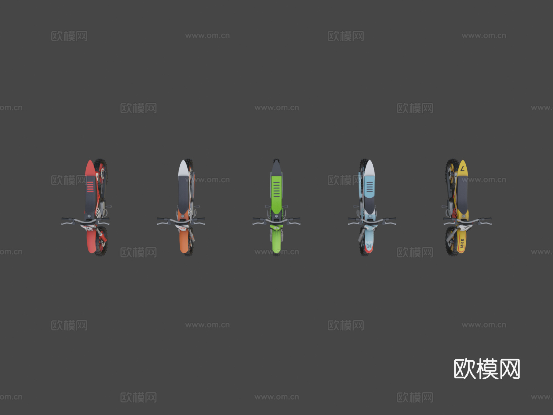 越野摩托车su模型