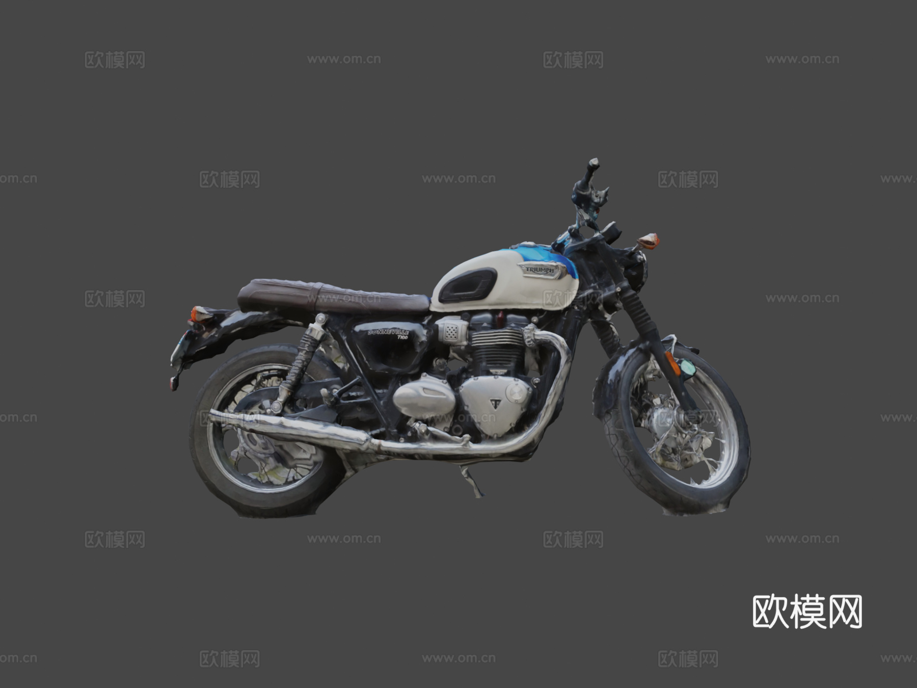 凯旋摩托车su模型