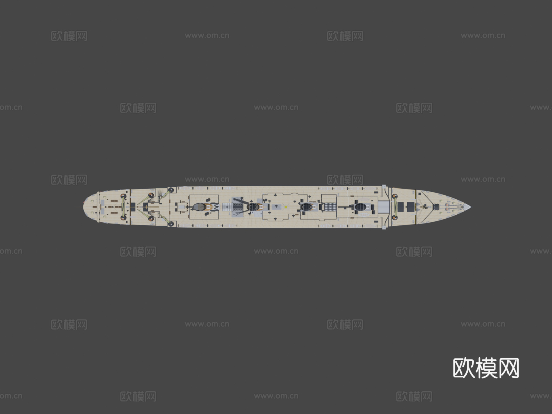 皇家邮轮泰坦尼克号su模型