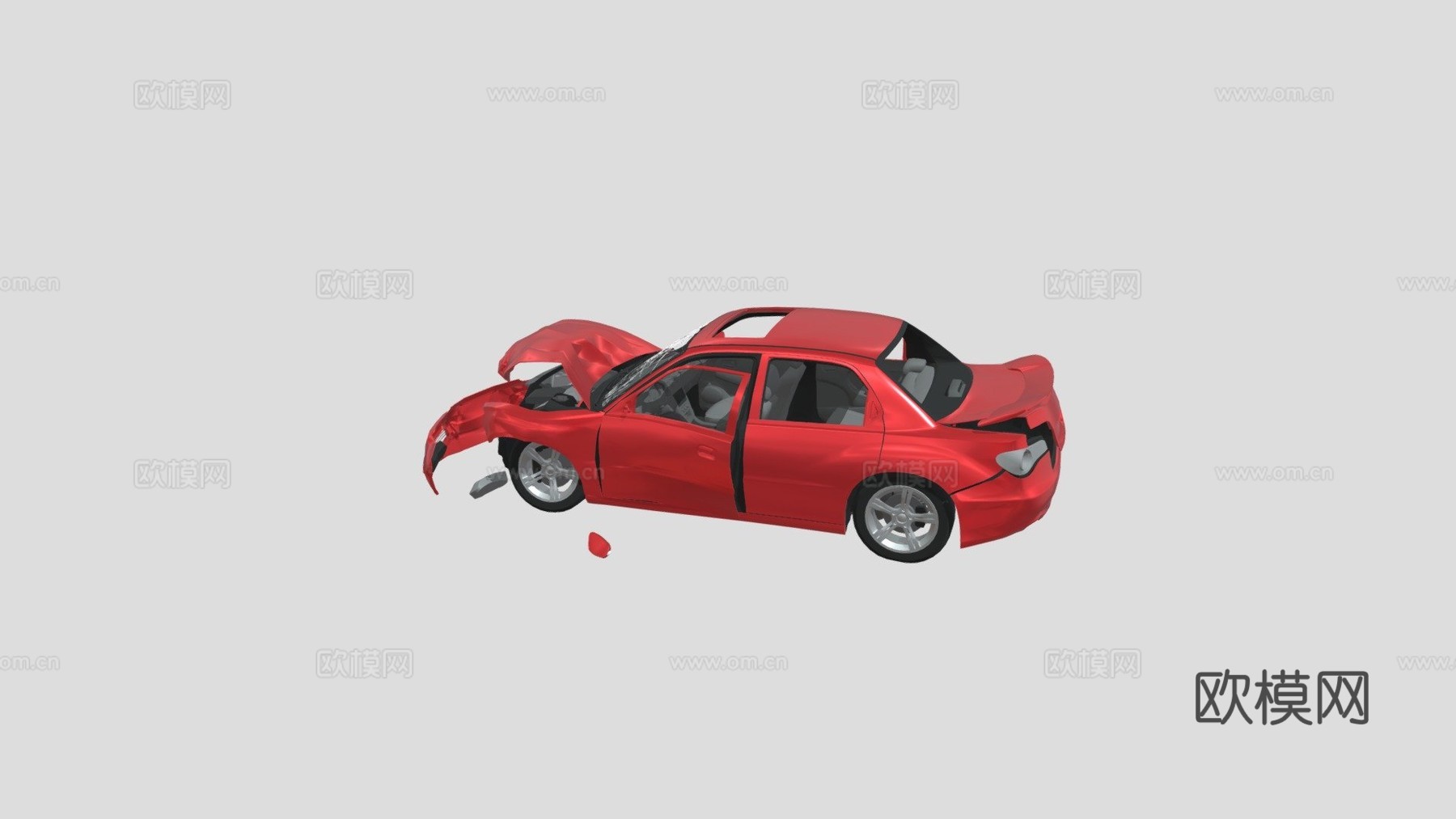 损毁汽车2su模型