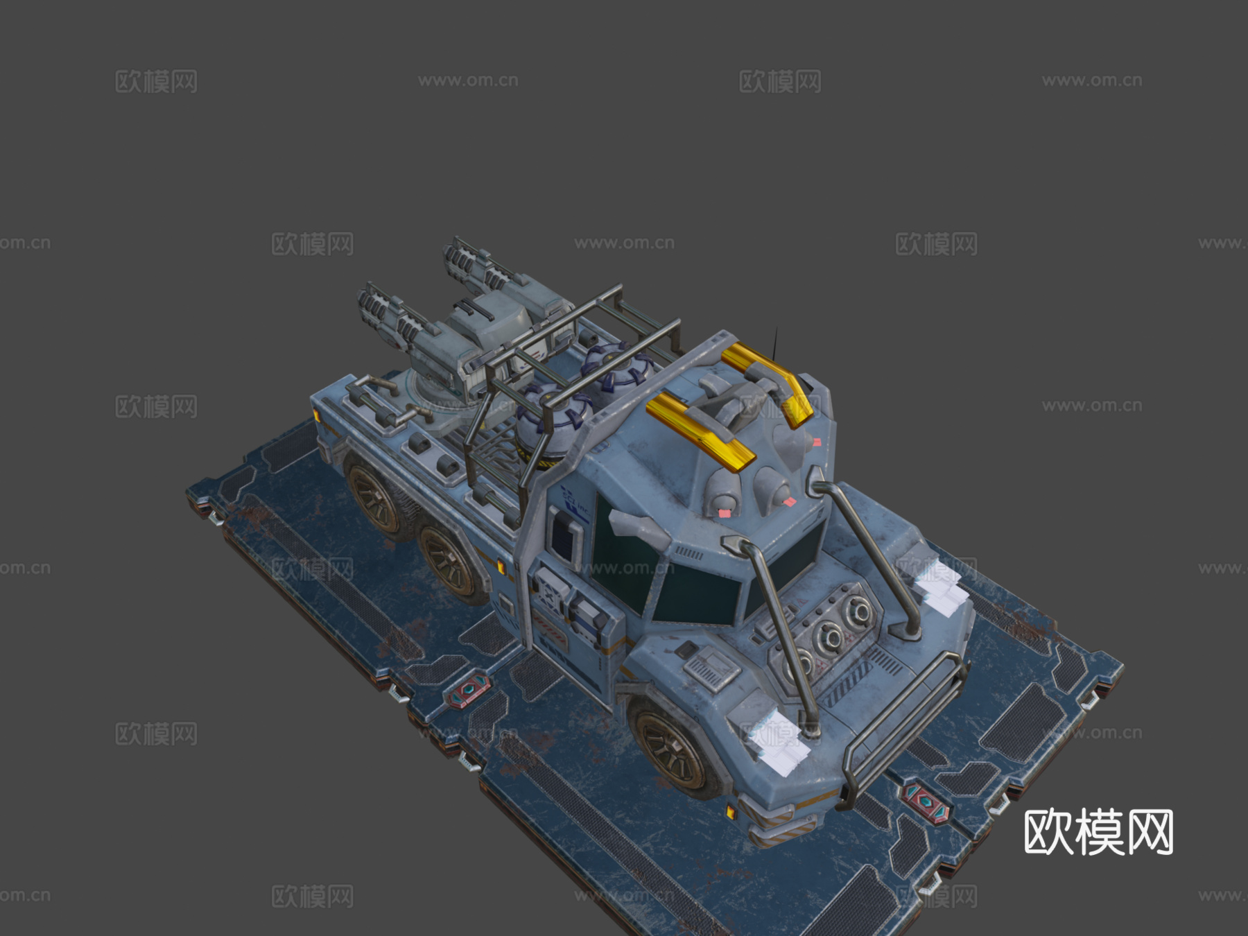 A.U.T. CF2 科幻卡车su模型