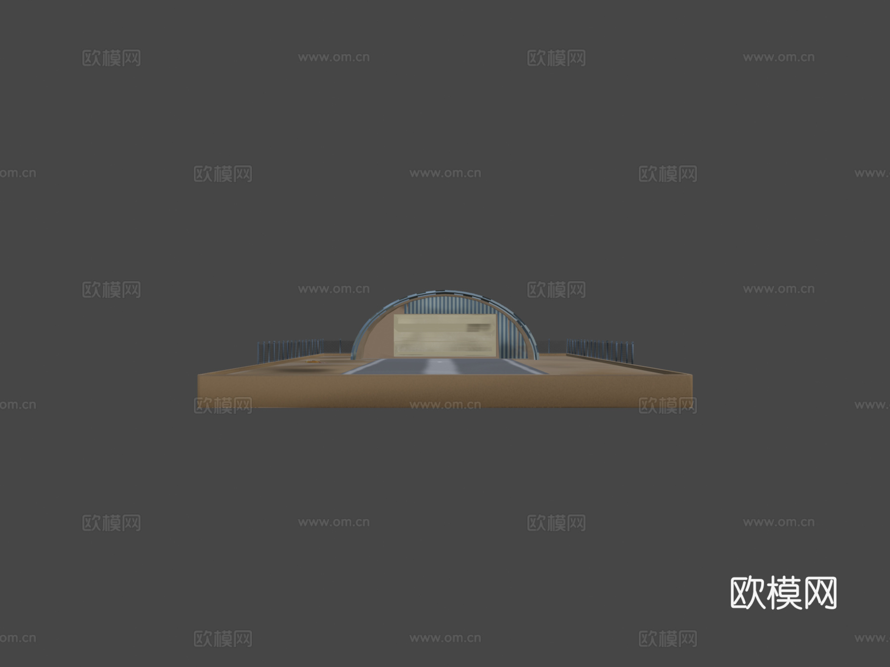 跑道和机库su模型