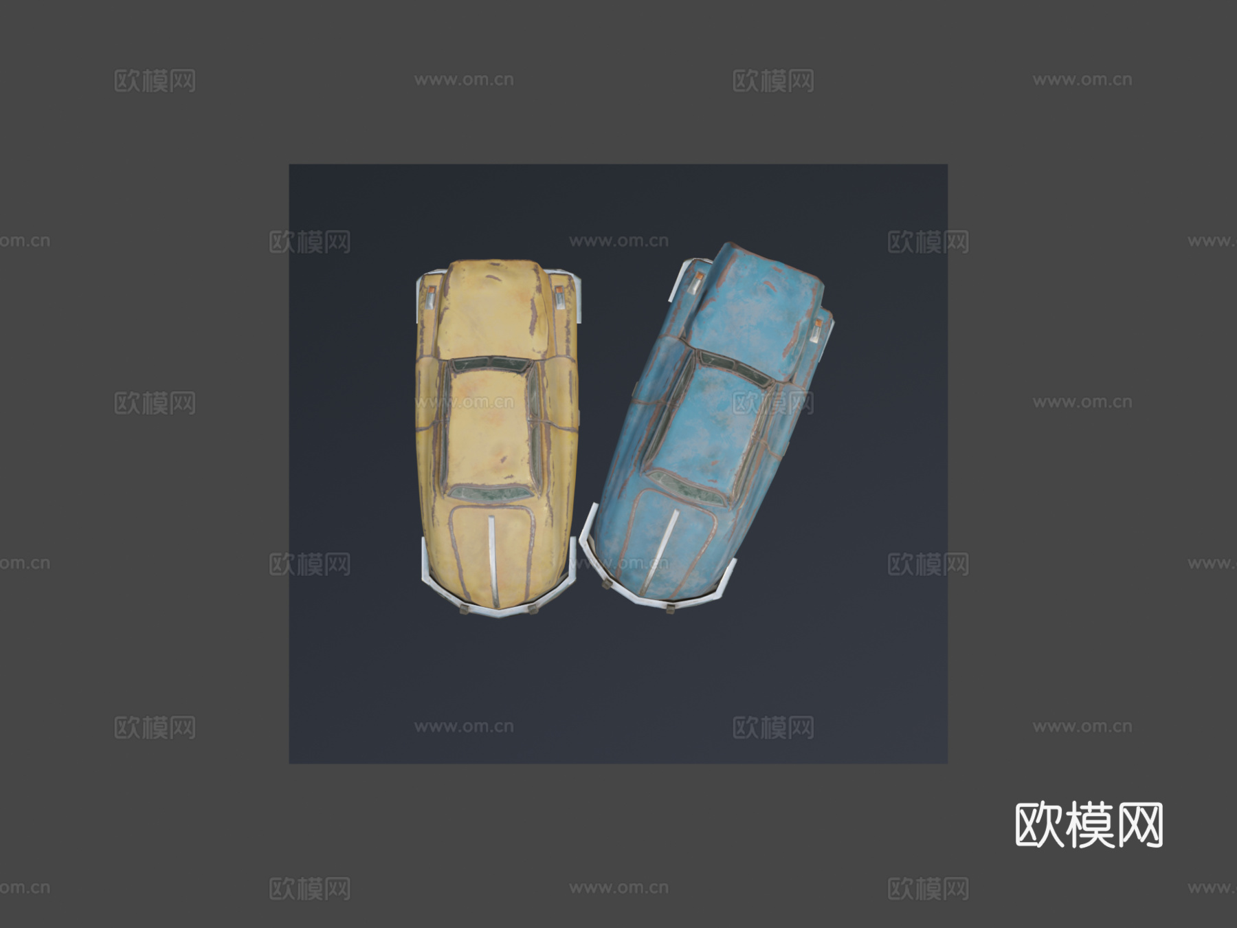 柴油朋克汽车残骸第100次提交噢呜哦su模型