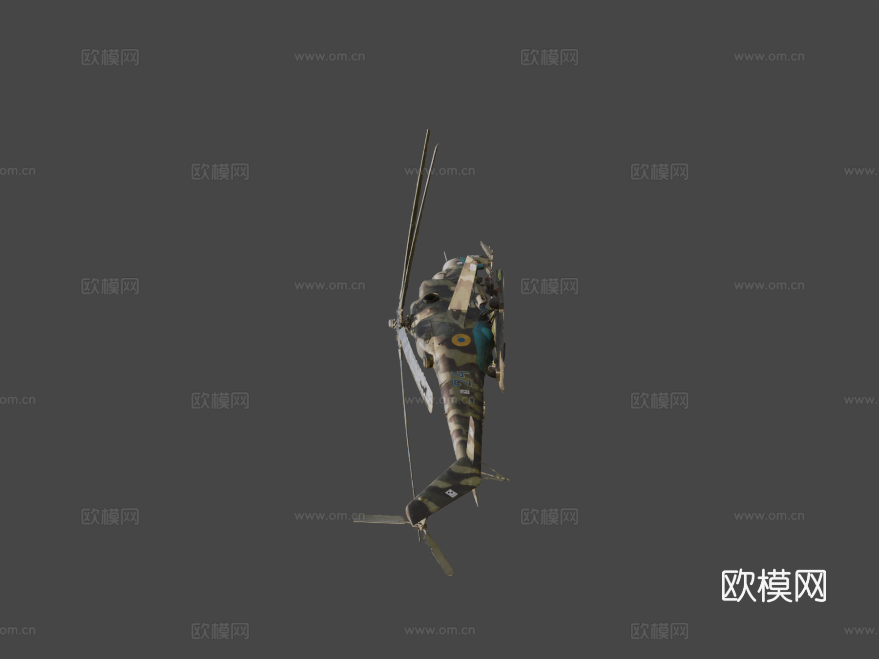 米里Mi24摄影测量模型更新su模型