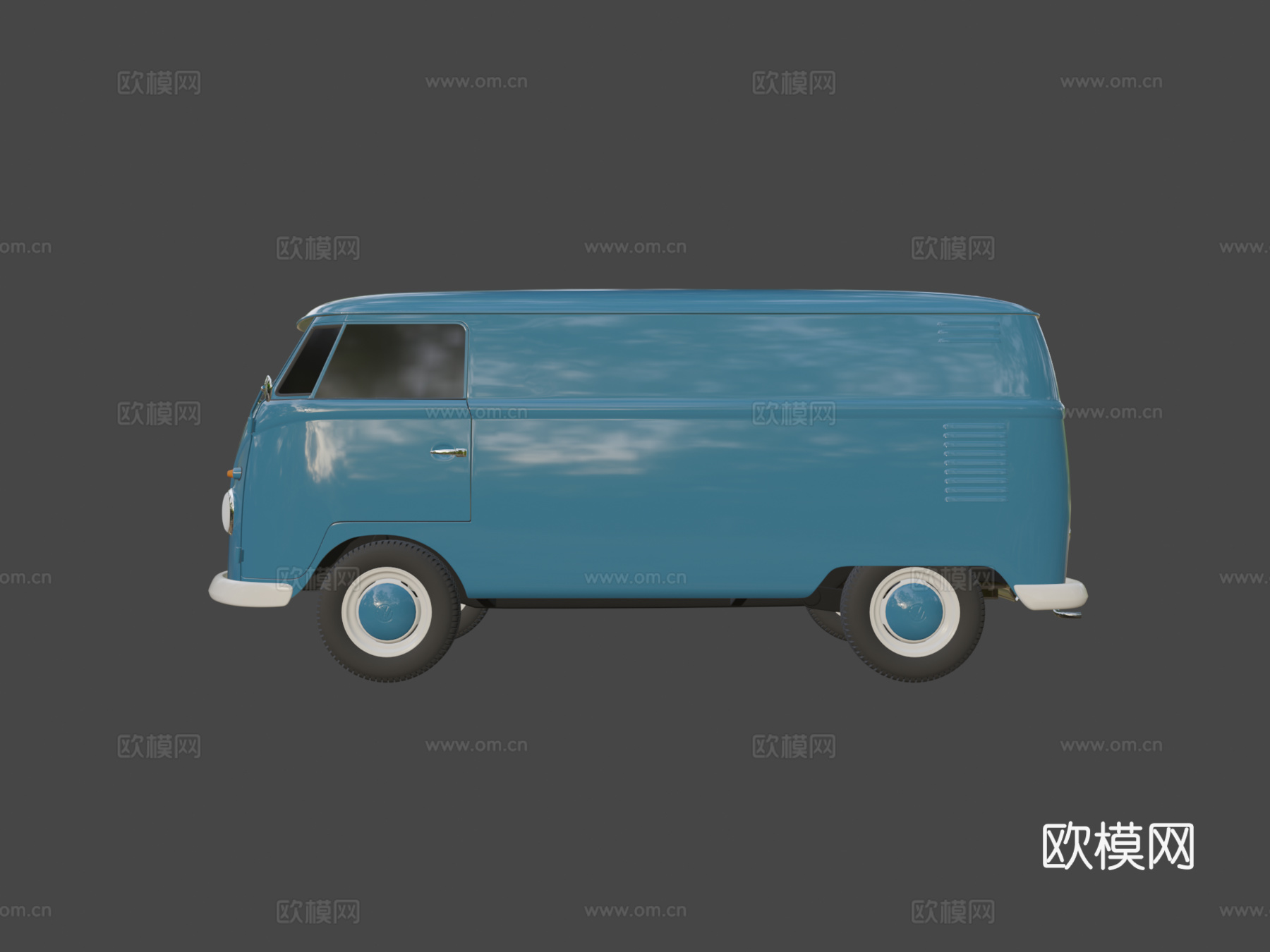 大众运输车T1厢式货车su模型