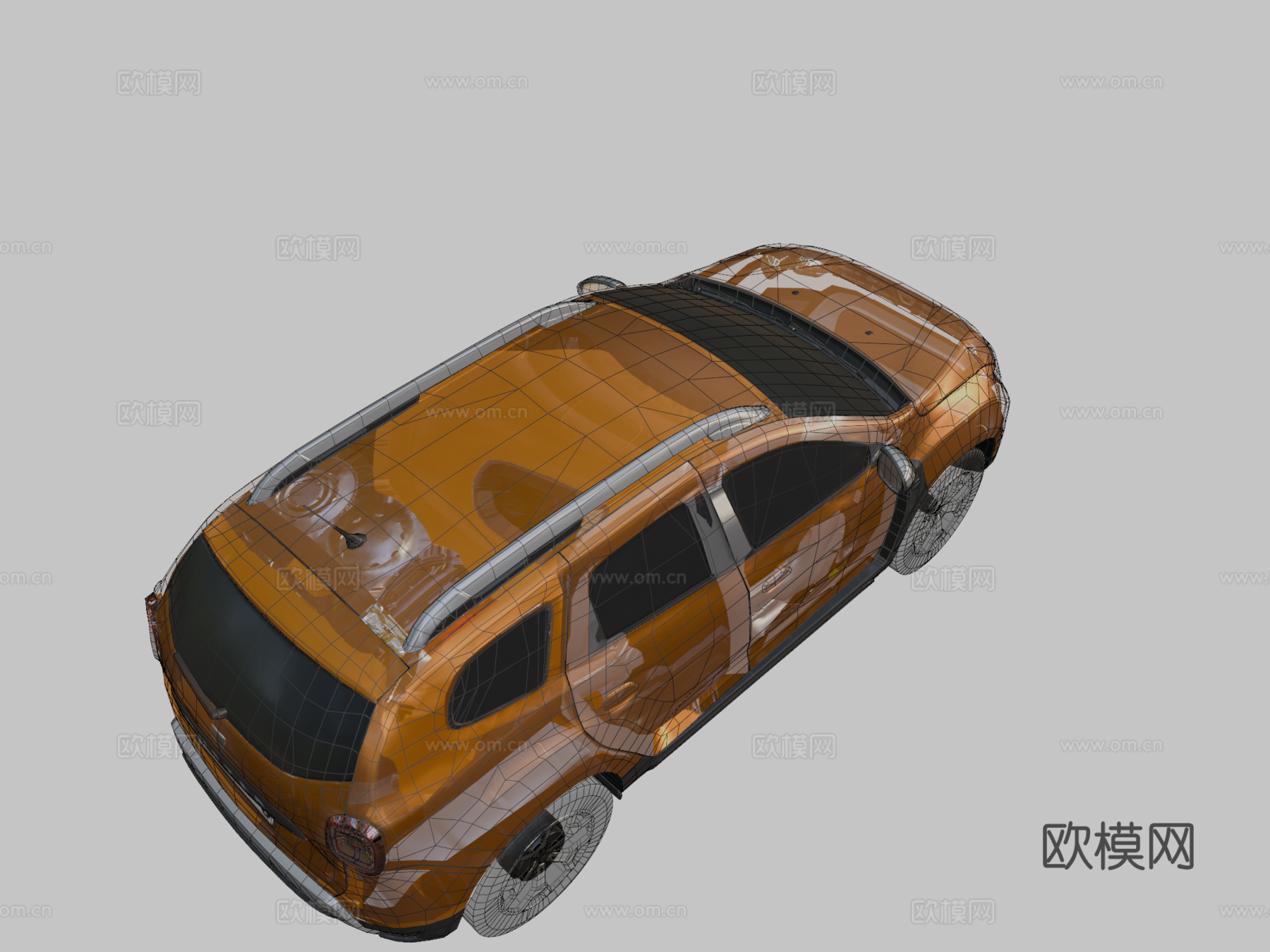 达契亚达斯特低多边形su模型