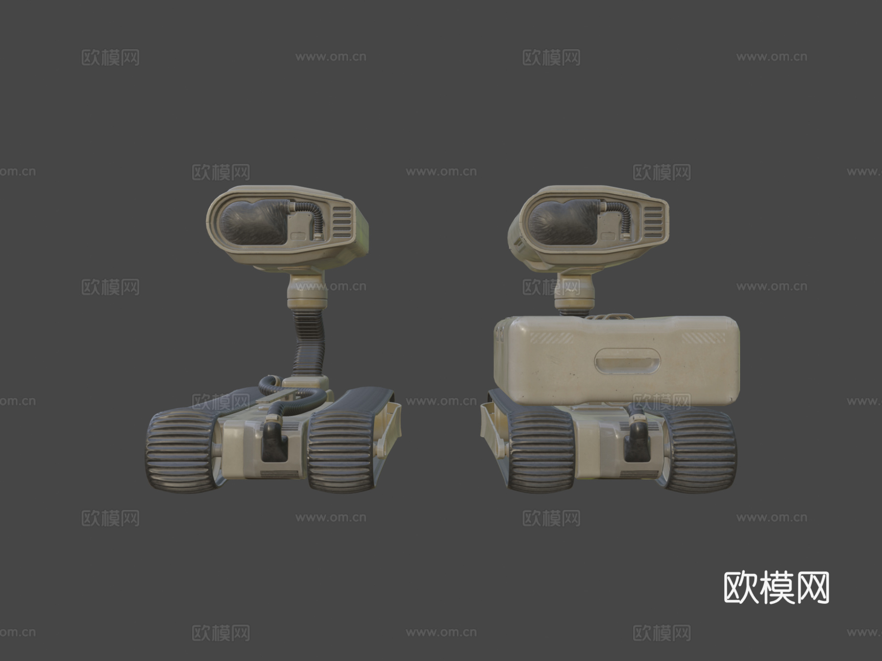 小型履带式机器人su模型