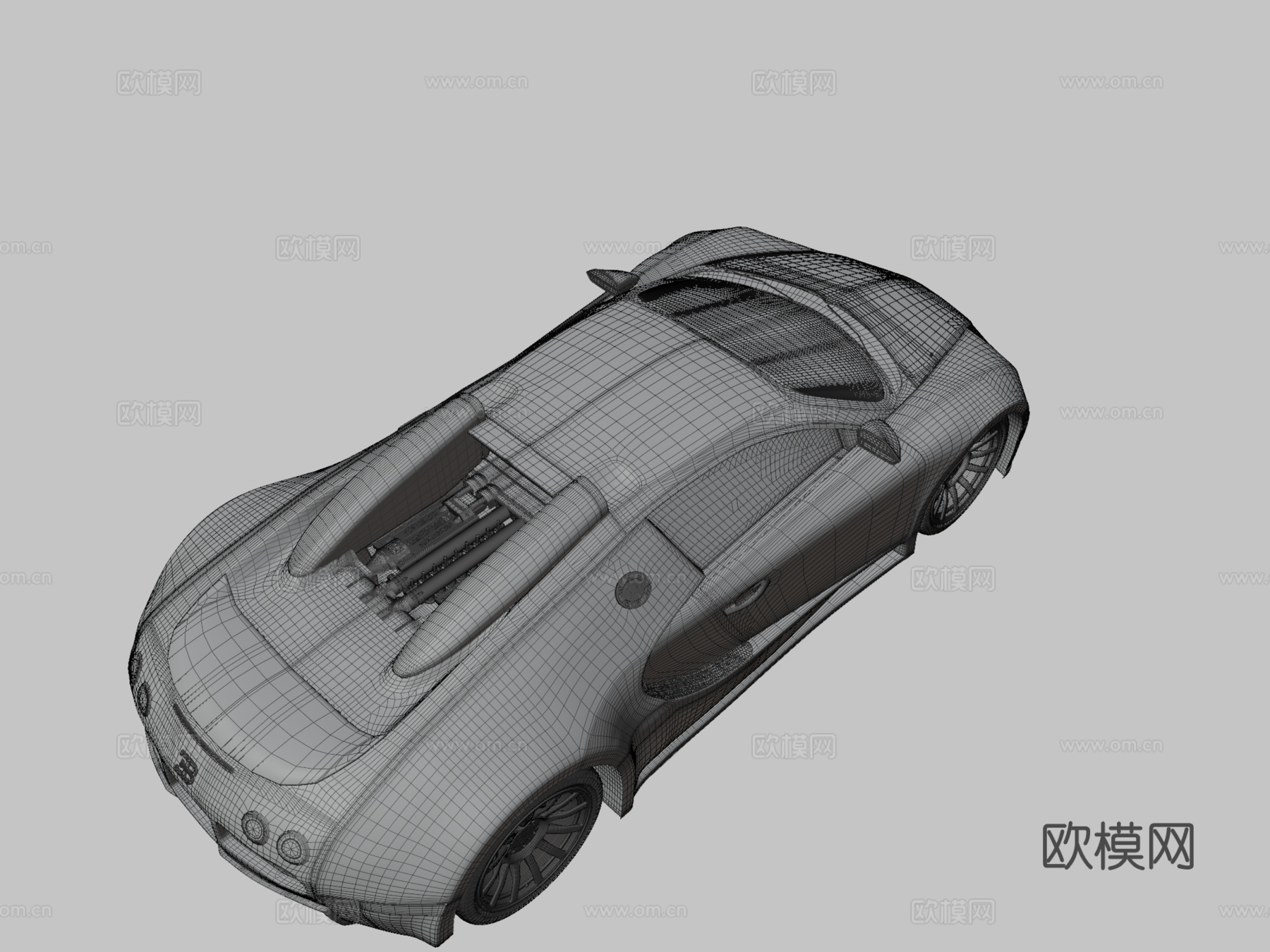 布加迪威龙 16.4su模型