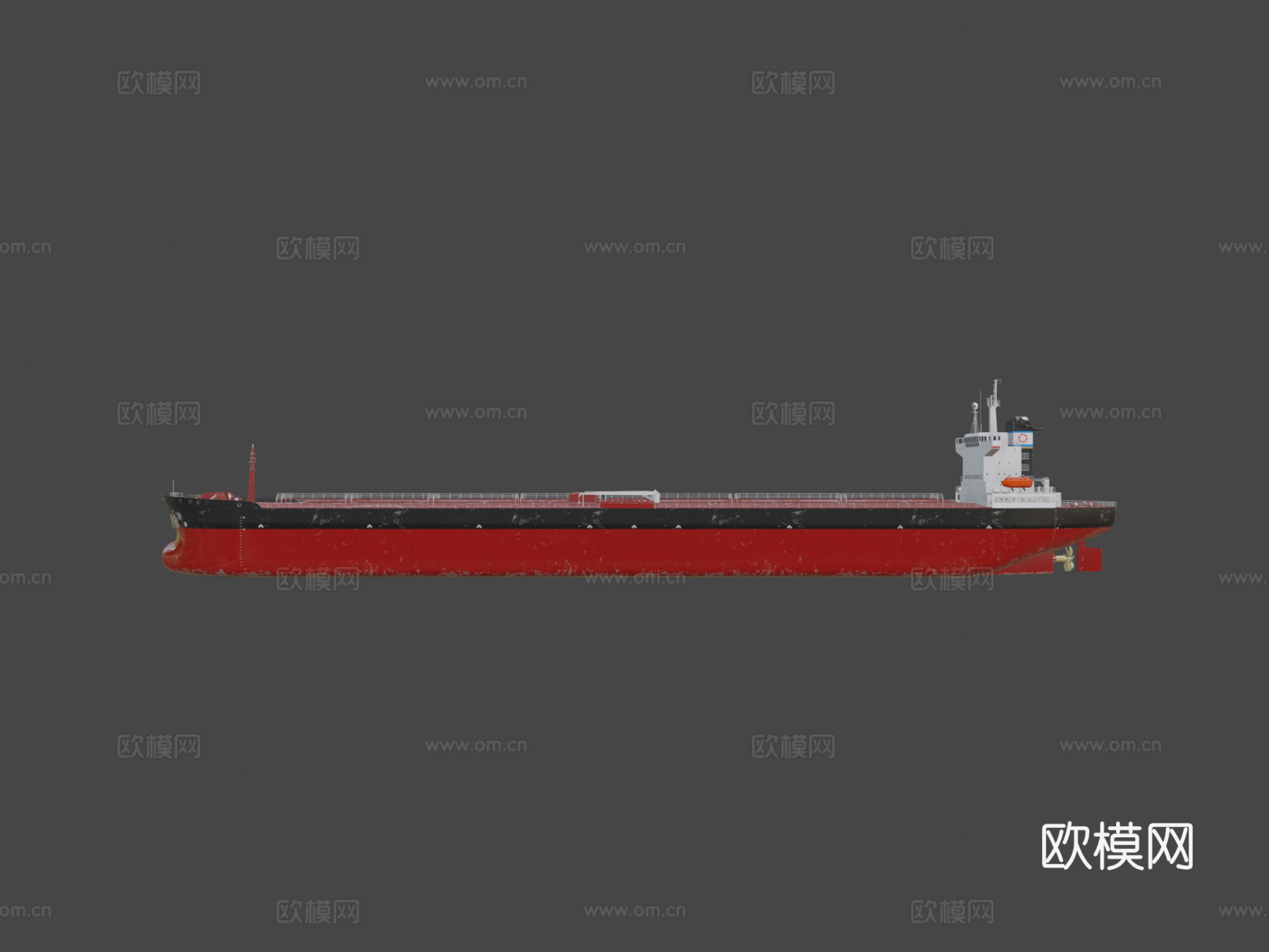 巴拿马型 油轮 245米 低多边形su模型