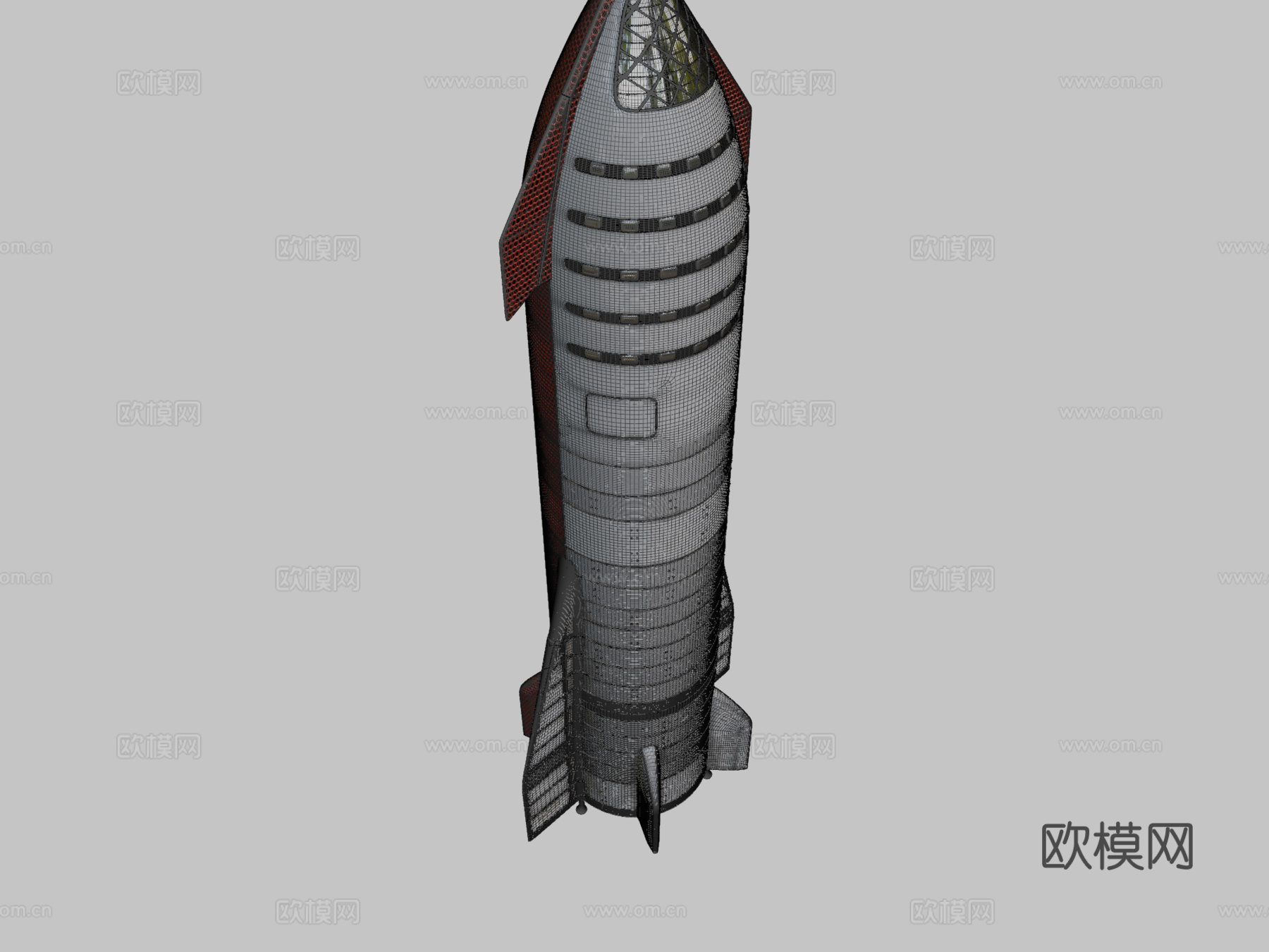 火箭SpaceX星舰su模型