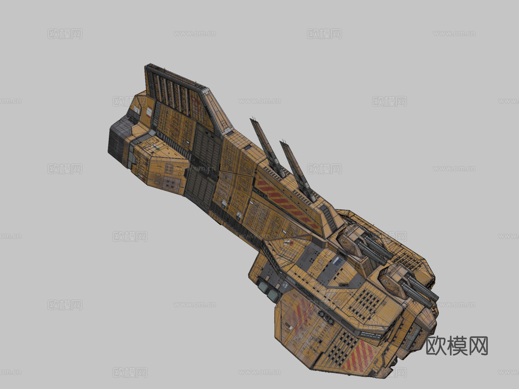 家园世界泰坦驱逐舰su模型