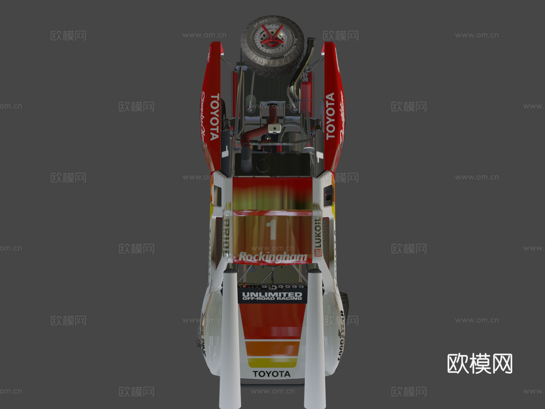 丰田巴哈奖杯卡车su模型