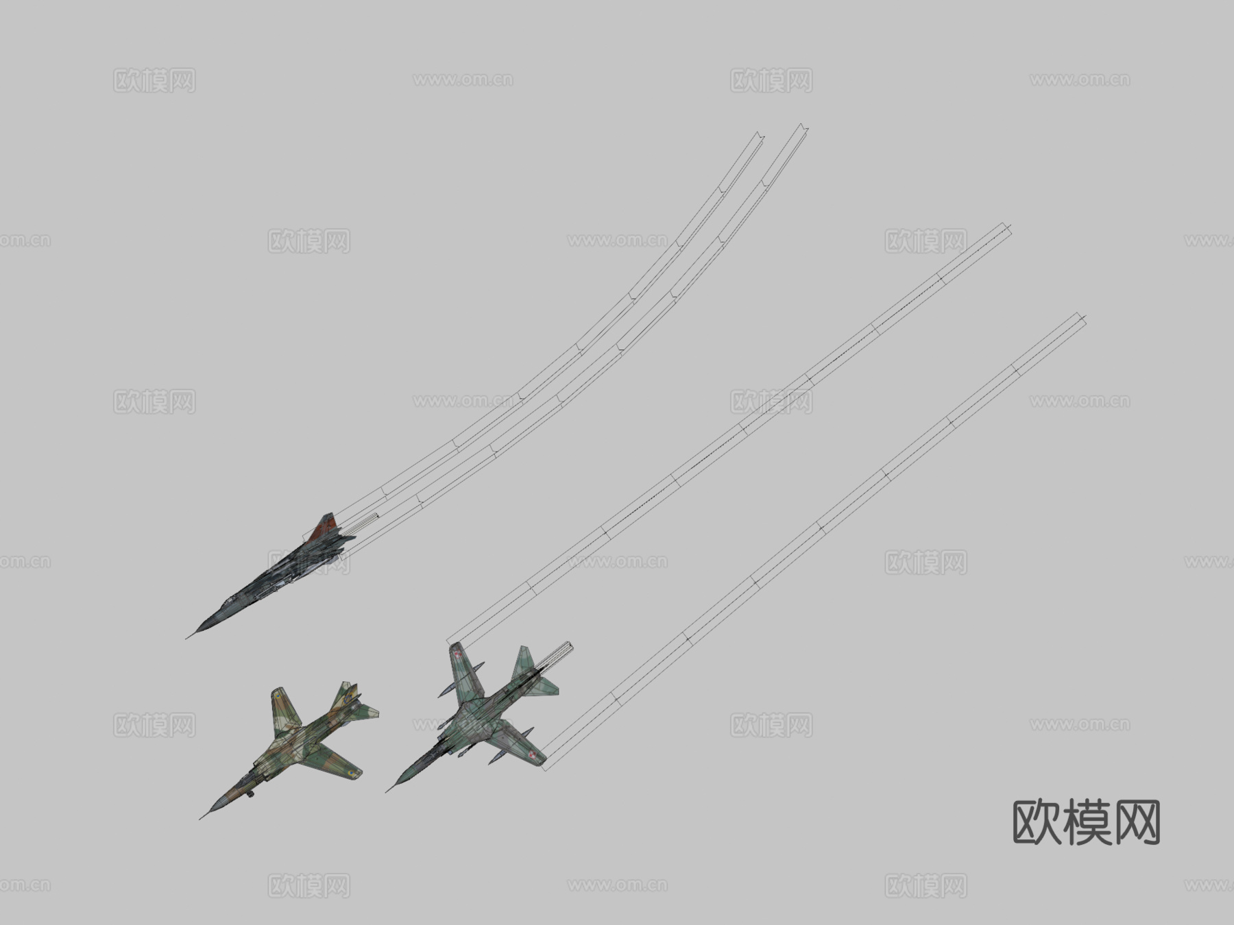 米格23鞭挞者低多边形喷气式战斗机su模型