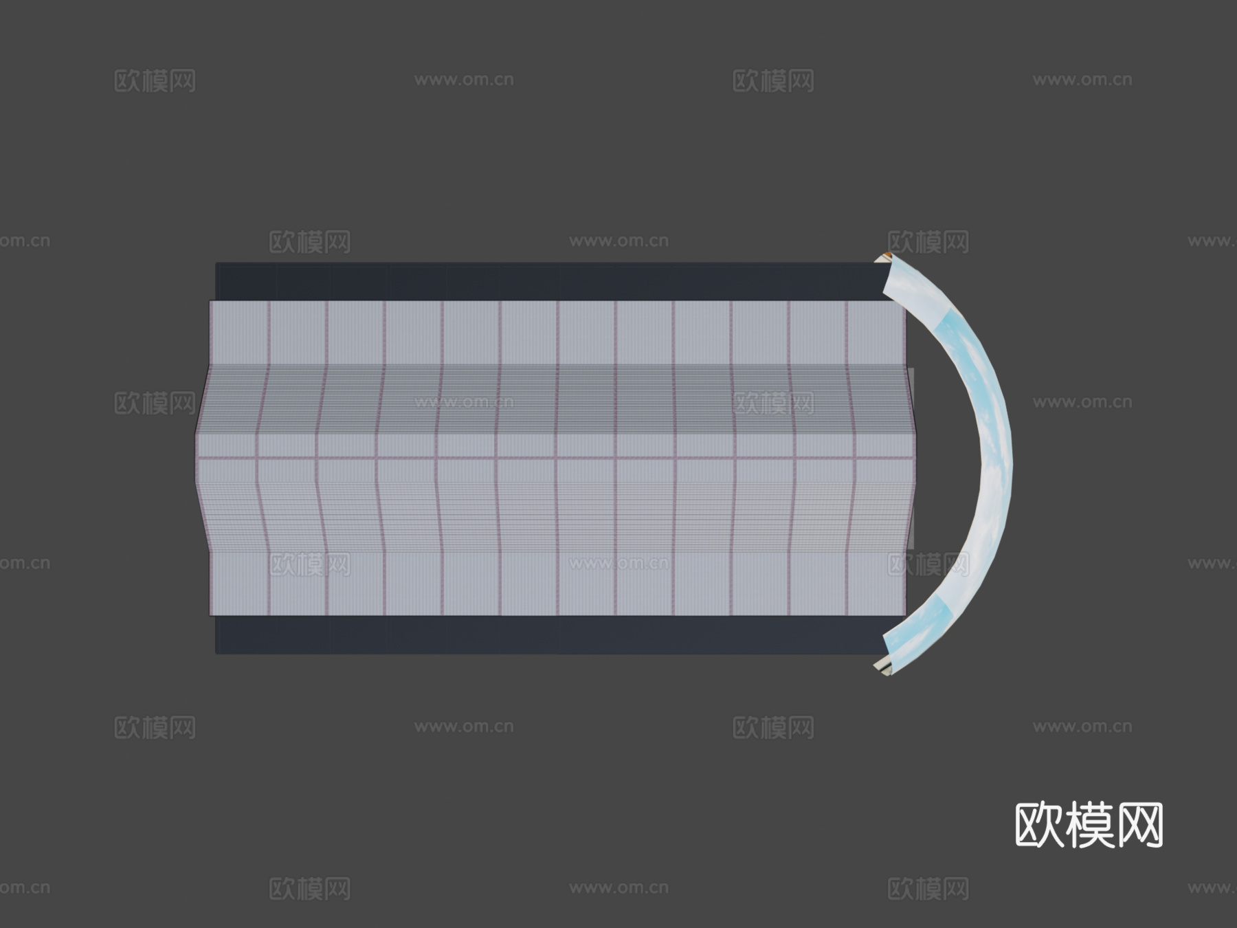 商业存储车库su模型
