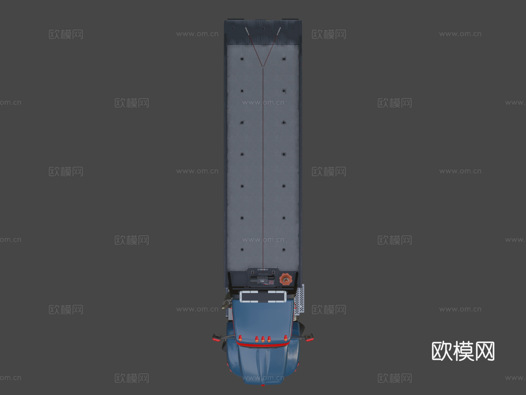 肯沃斯T440拖车su模型